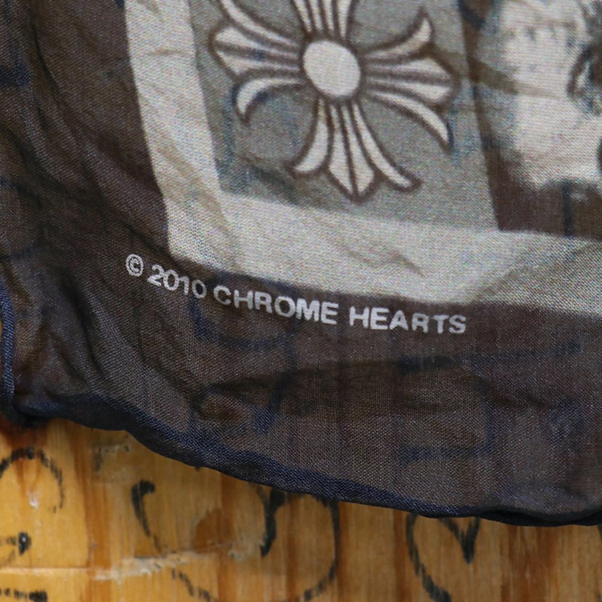 Chrome Hearts Chrome Hearts Foti Silk Scarf Size ONE SIZE - 4 Thumbnail