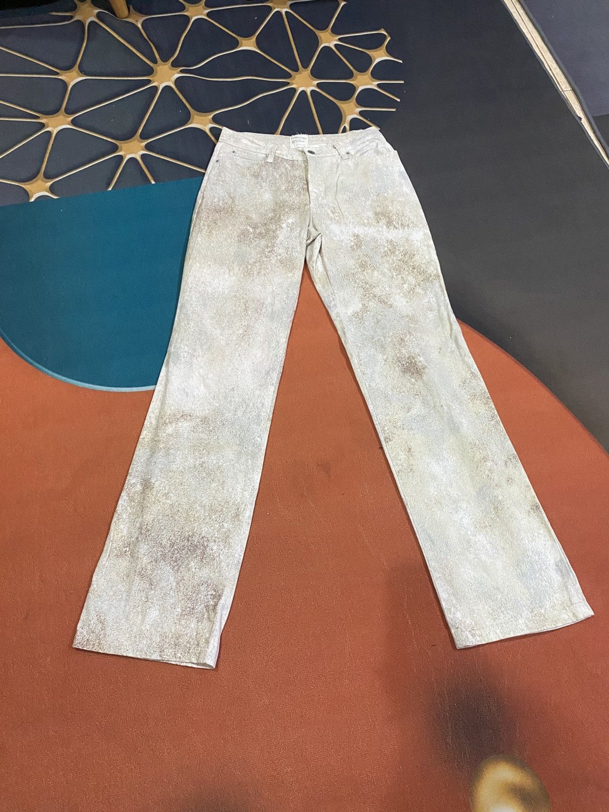 Japanese Brand Vintage Pianurastudio Distressed Sand-Wash Artistic Finish Size 28" / US 6 / IT 42 - 10 Thumbnail