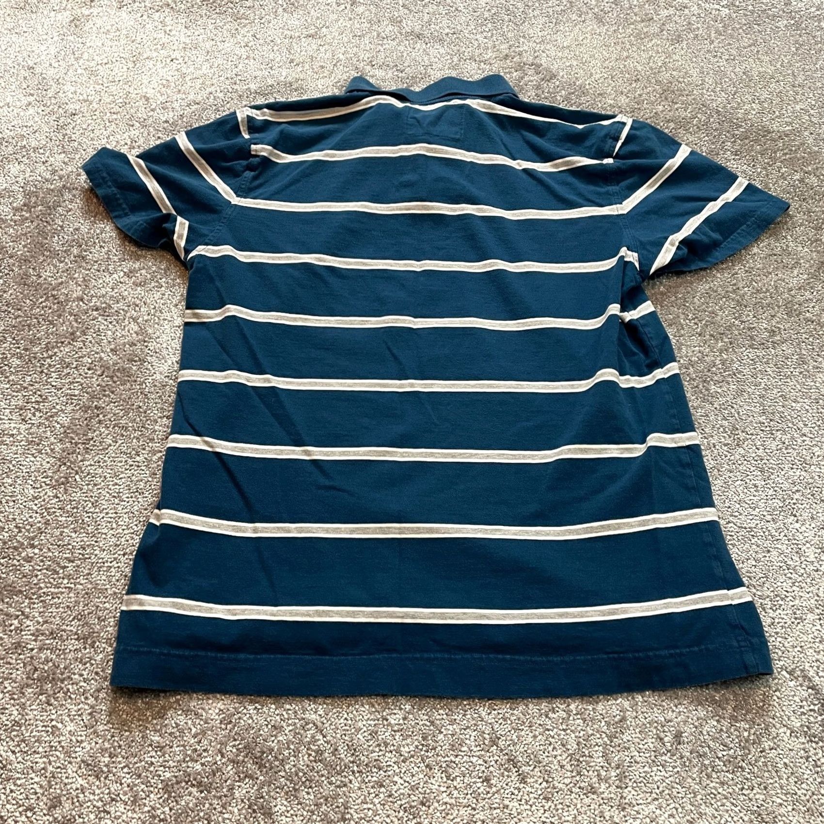 Vintage VINTAGE Aeropostale Polo Shirt Mens XL Blue Striped Authentic Fit Cotton Rugby Collared Shirt Men XL Blue Striped Polo Size US XL / EU 56 / 4 - 7 Thumbnail