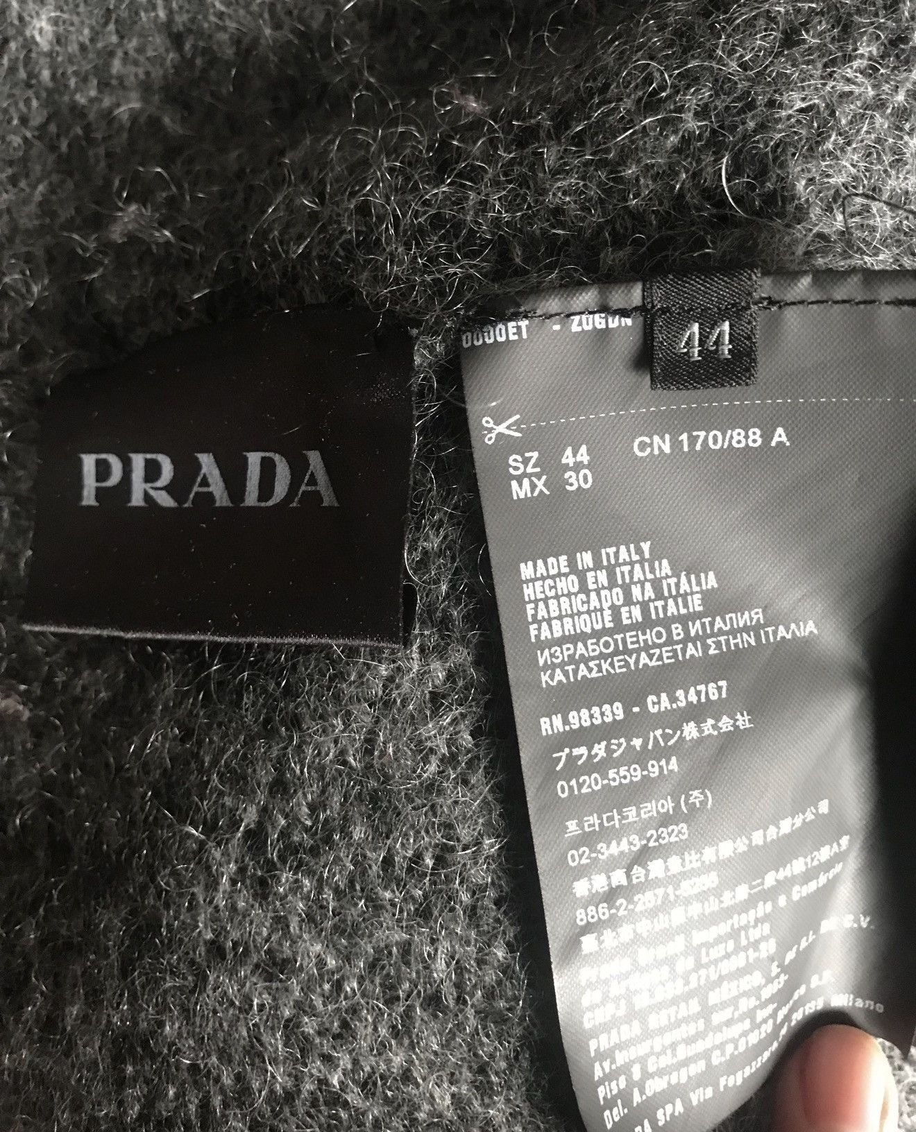 Prada PRADA Arctic Fox Fur Mohair Hooded Cardigan Vintage runway Size M / US 6-8 / IT 42-44 - 11 Thumbnail