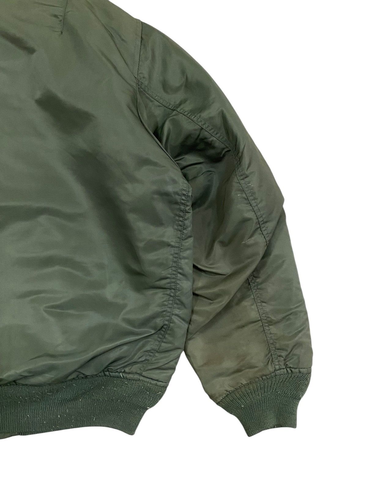 Vintage Vintage Military Style MA-1 Bomber Jacket – Olive Green Size US L / EU 52-54 / 3 - 6 Thumbnail