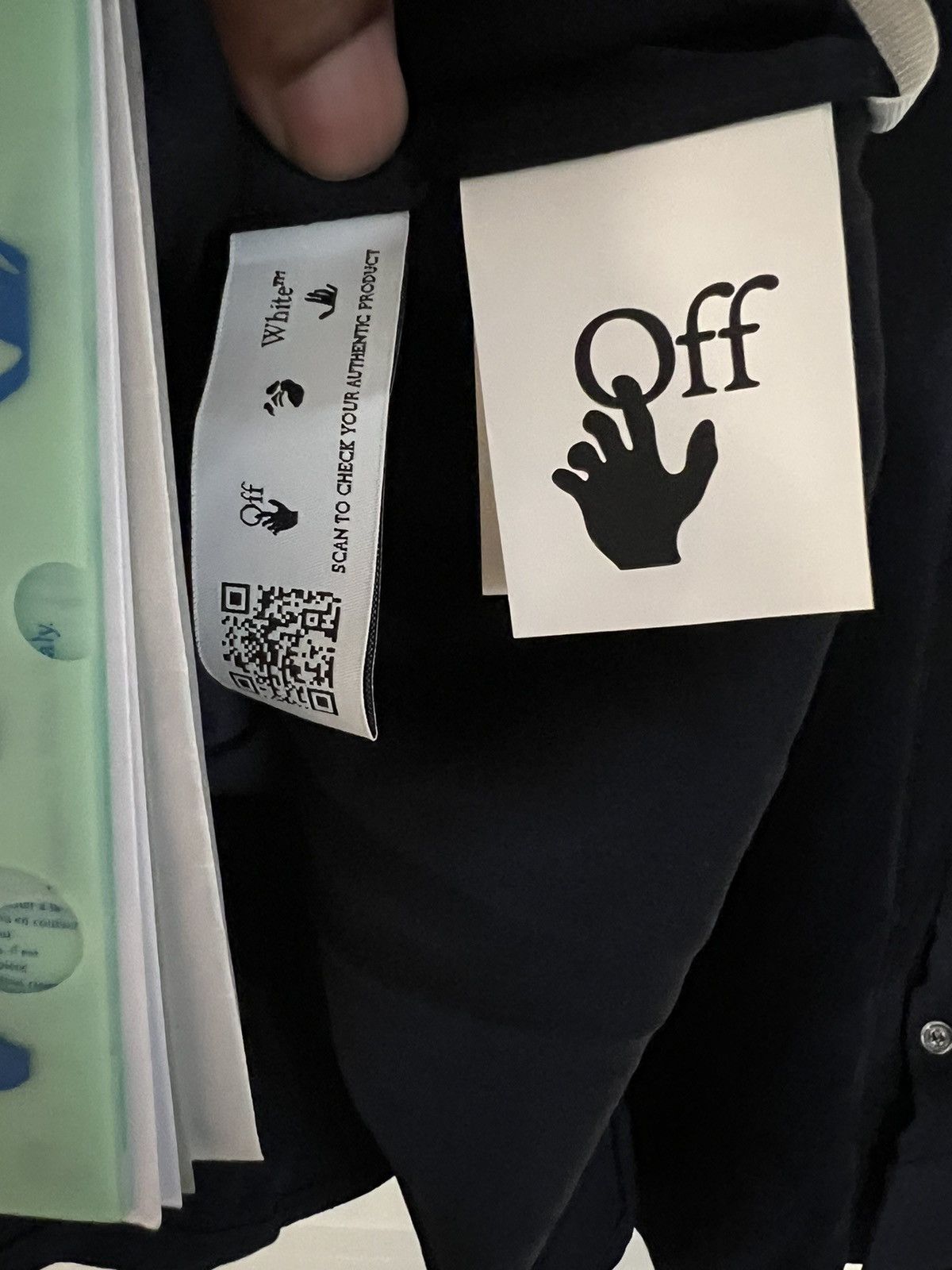Off-White × Virgil Abloh Off-White c/o Virgil Abloh blue gold button-up shirt Size US S / EU 44-46 / 1 - 4 Thumbnail