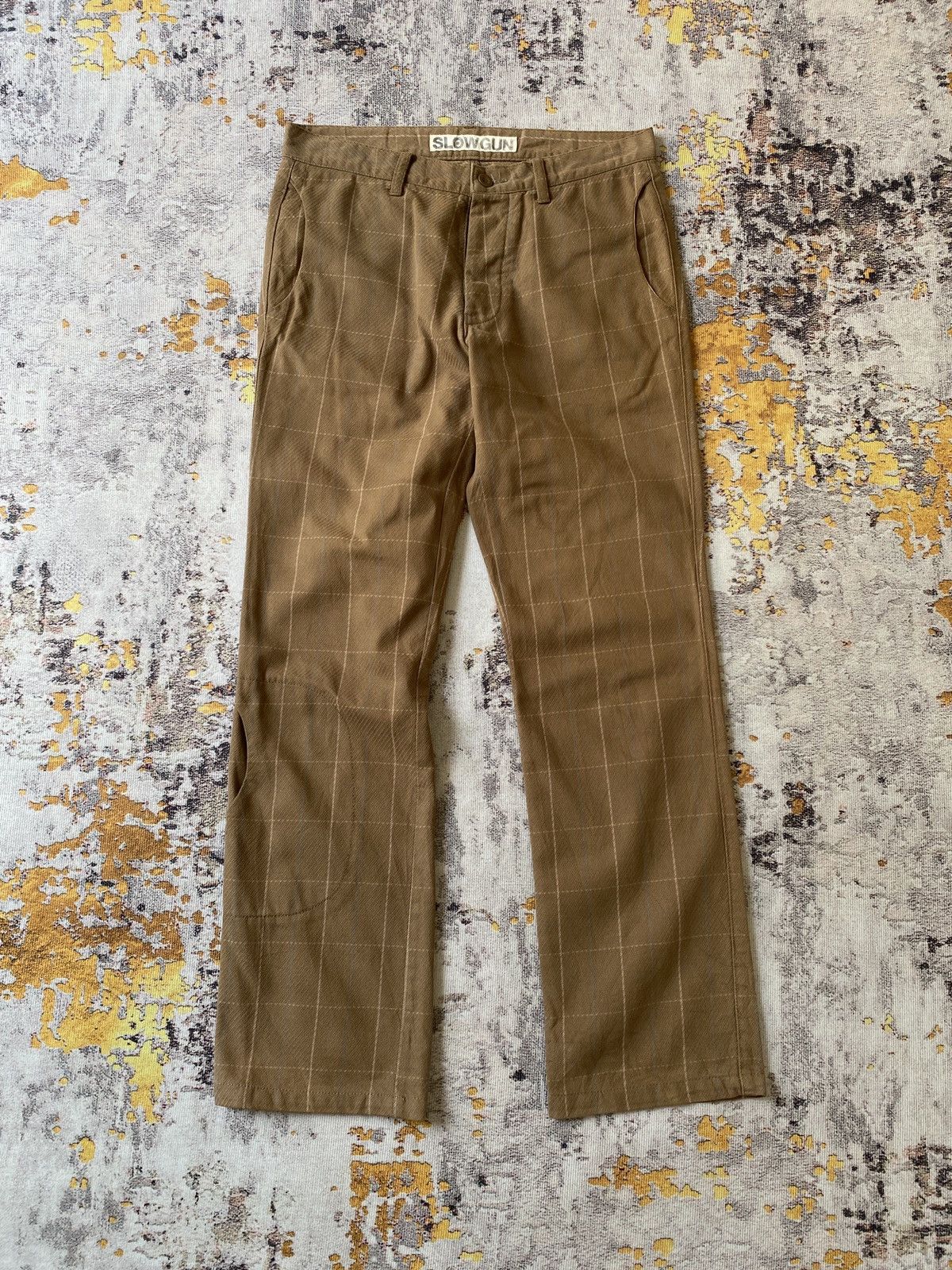 If Six Was Nine Slowgun Japan Plaid Design Pant Size US 31 - 1 Thumbnail
