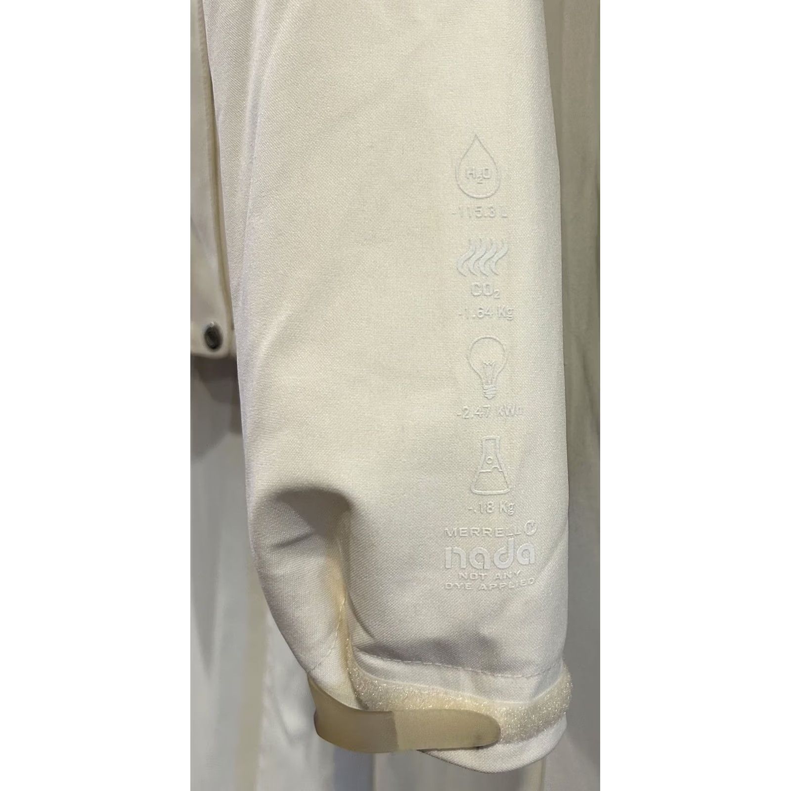 Merrell Merrell NADA Jacket Women’s Size S White/Cream Nylon Polyester Travel All Seasons Rain Coat Zip Snap Long Sleeve Mid-Length Size S / US 4 / IT 40 - 6 Thumbnail