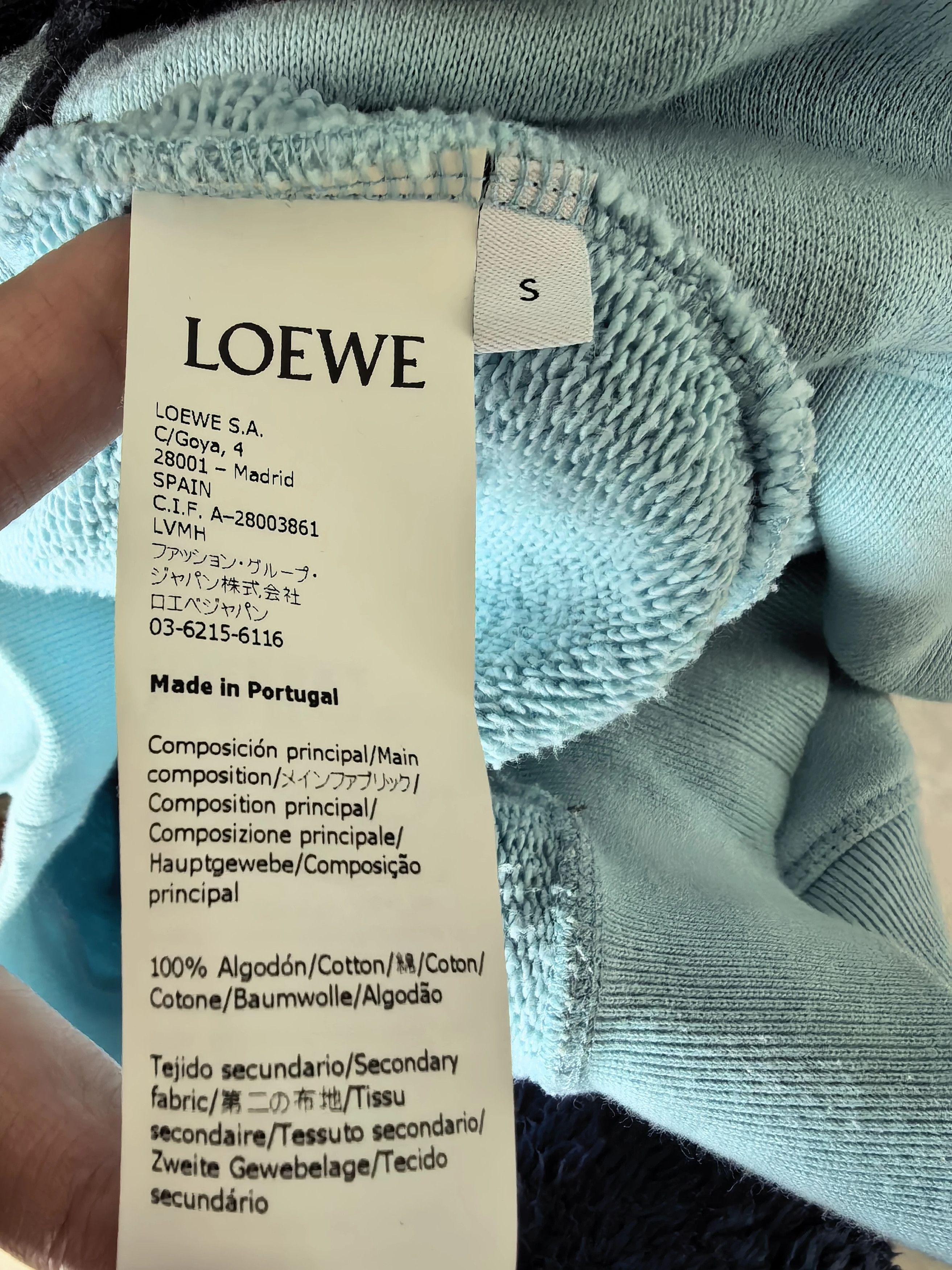 Loewe LOEWE S sweatshirt best fit worn twice unwashed Size US S / EU 44-46 / 1 - 4 Thumbnail