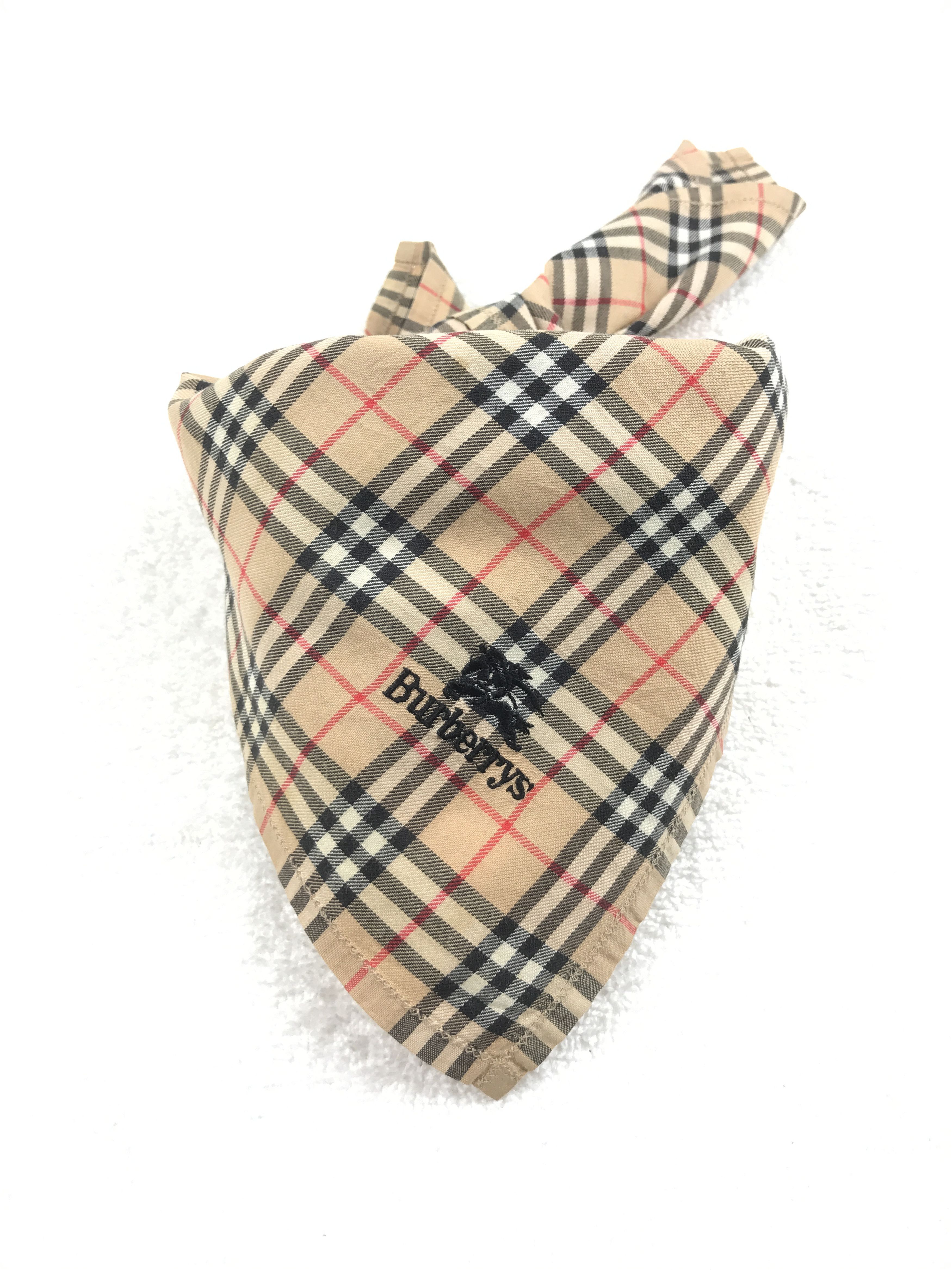 Burberry × Vintage Vintage Burberry Nova Check Bandana Neckerchief Handkerchief Size ONE SIZE - 3 Thumbnail