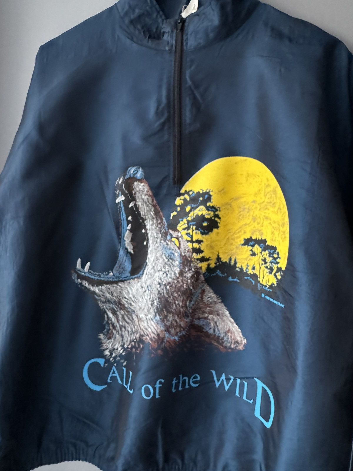 Vintage 1989 Wolf Animal Nylon Jacket Call Of The Wild Size US XL / EU 56 / 4 - 4 Thumbnail