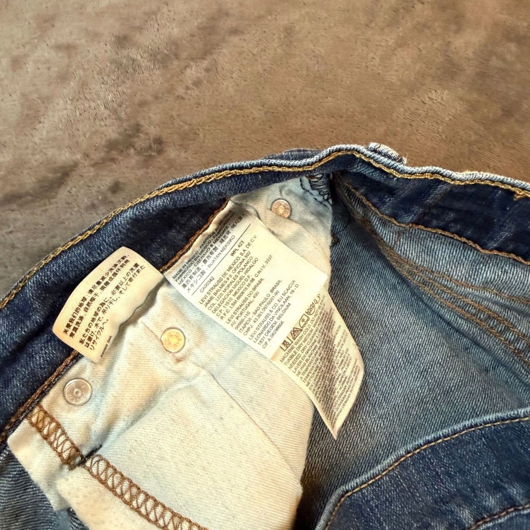 Levi's Levi's 514 Straight Jeans Mens 36x30 Blue Stretch Denim Pants Casual Classic Denim, 5-Pocket, Zip Fly, Regular Rise, City, Men Size US 36 / EU 52 - 7 Thumbnail