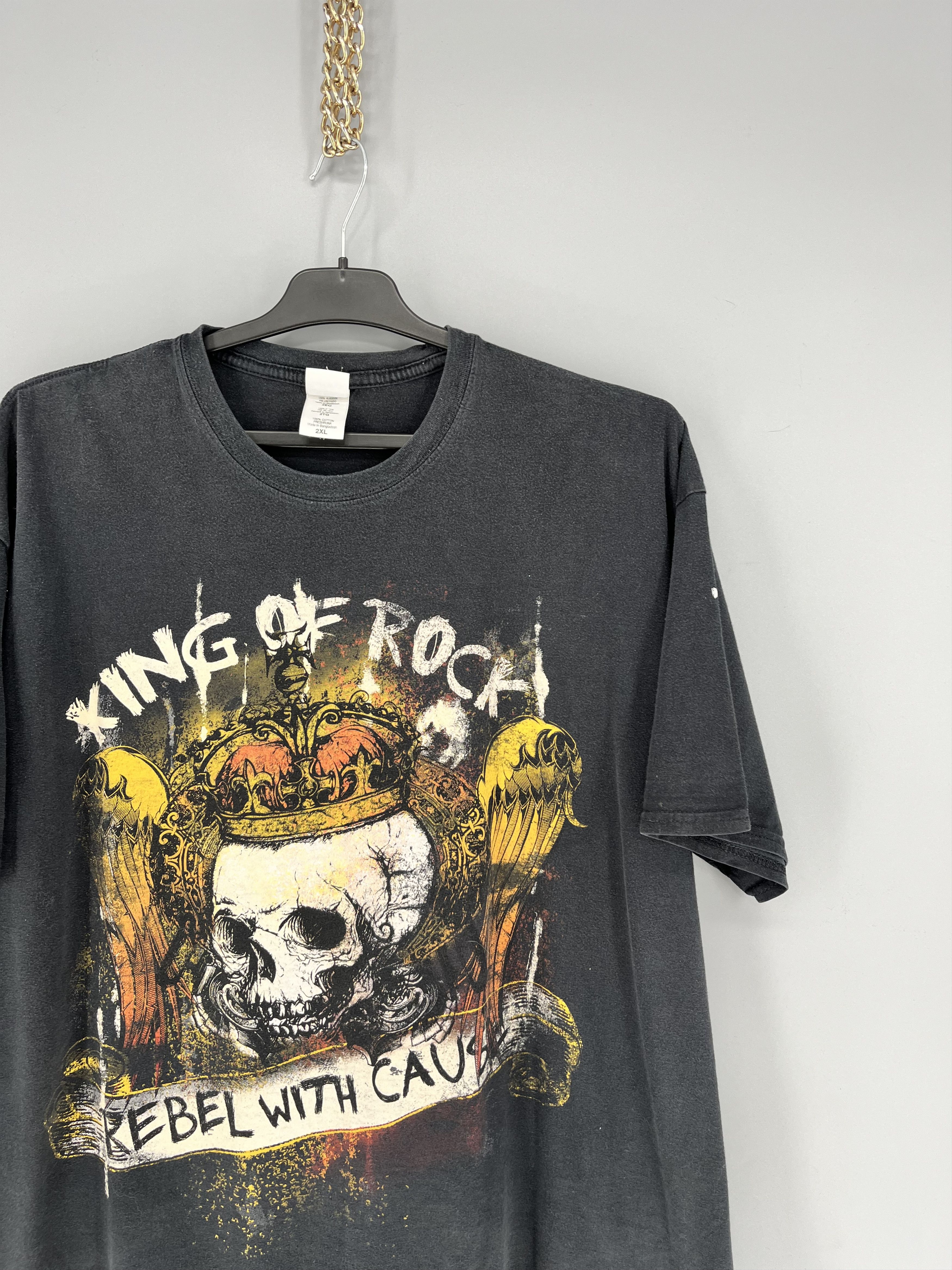 Band Tees × Vintage T Shirt Vintage 90s King Of Rock Rebel With Cause Size 2XL Size US XL / EU 56 / 4 - 4 Thumbnail