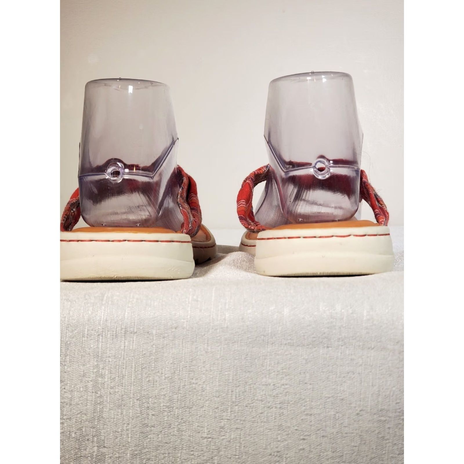 Vintage Børn Tide Plaid Fabric Thong Flip Flops Sandals Women's Size US 9.5 Multi 6899690 Size US 10 / IT 40 - 6 Thumbnail