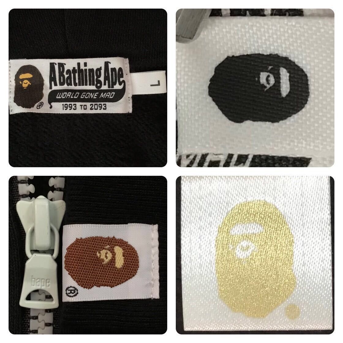 Bape 💫Glow in the dark💫 BAPE DIGITAL SHARK FULL ZIP HOODIE APE Size US L / EU 52-54 / 3 - 8 Thumbnail