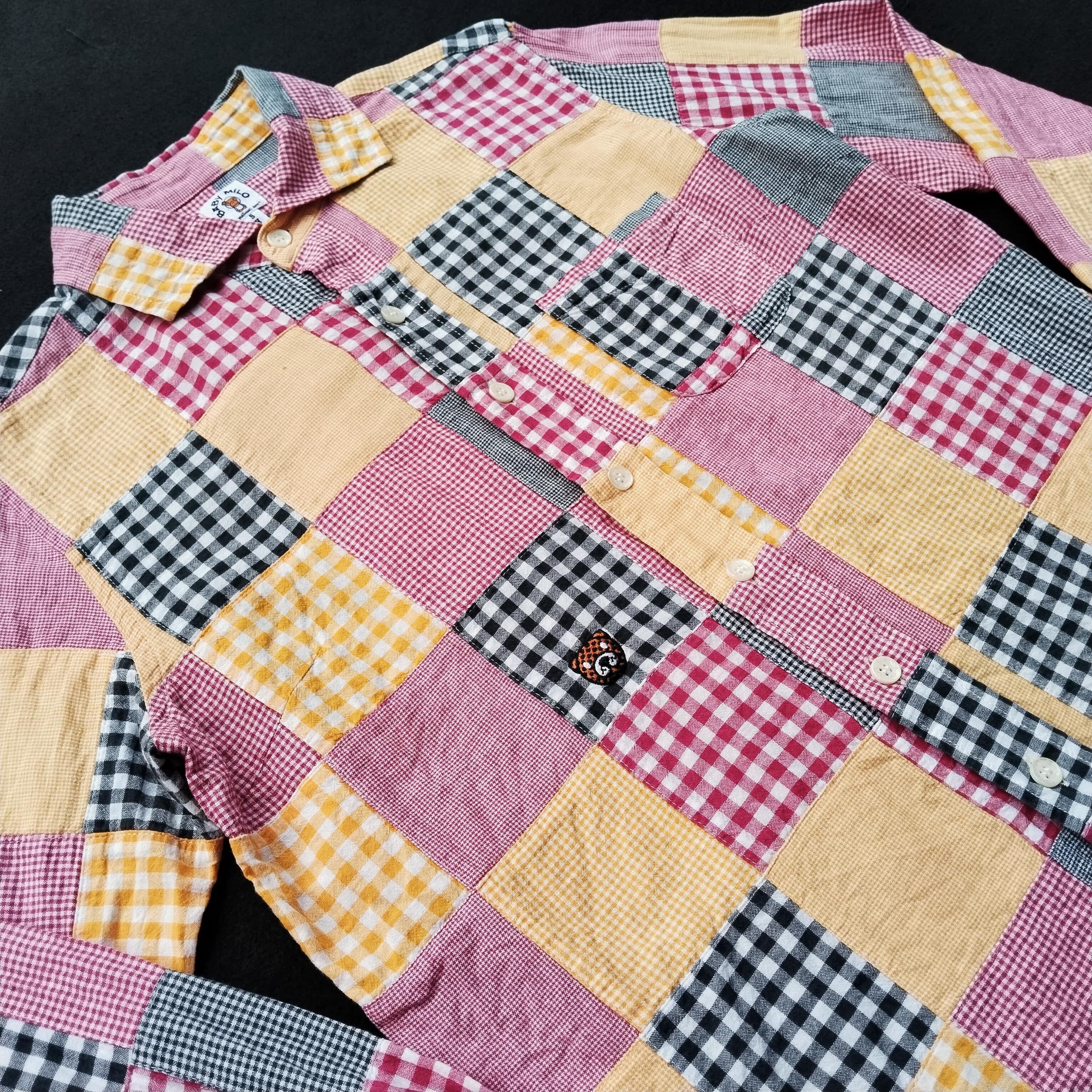 Bape 2006 Bape Baby Milo Patchwork Button Up Size S / US 4 / IT 40 - 6 Thumbnail