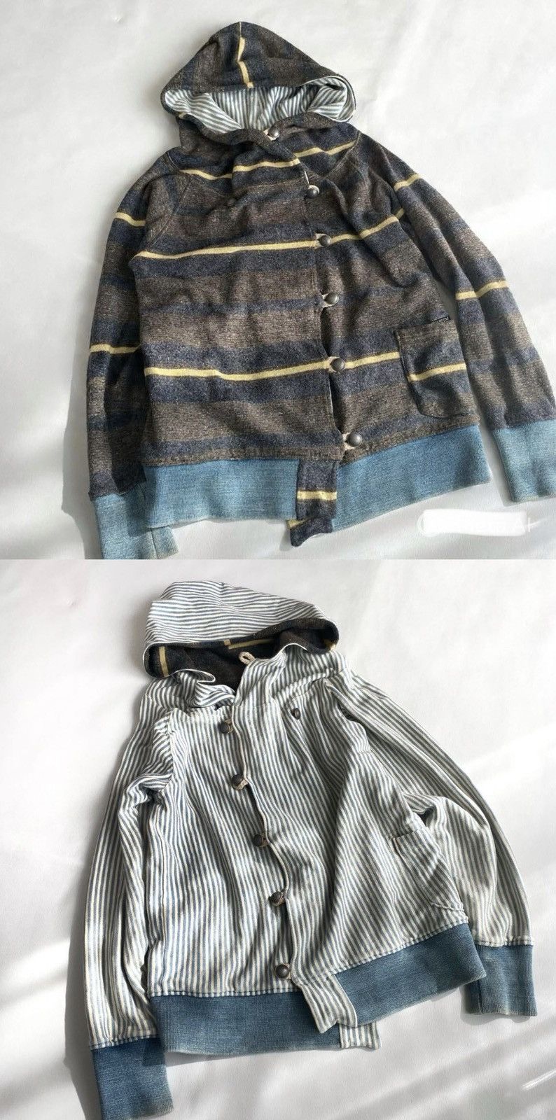 Kapital 2 TONES Reversible Blanket Liberty Striped buttons up hoodie Size US S / EU 44-46 / 1 - 1 Thumbnail