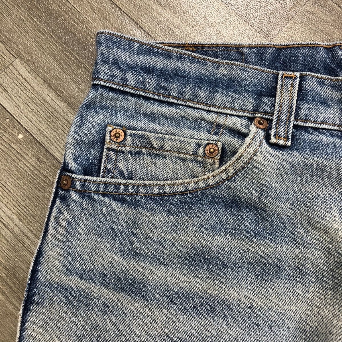 Levi's × Levi's Vintage Clothing 🇺🇸90’s Vintage Levis 510 Straight Nice Faded Jeans Size US 28 / EU 44 - 6 Thumbnail