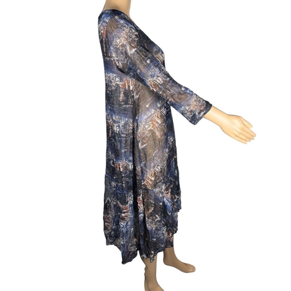 Other Comfy USA Sheer 3/4 Sleeve Cover Up Dress Size S Size S / US 4 / IT 40 - 3 Thumbnail