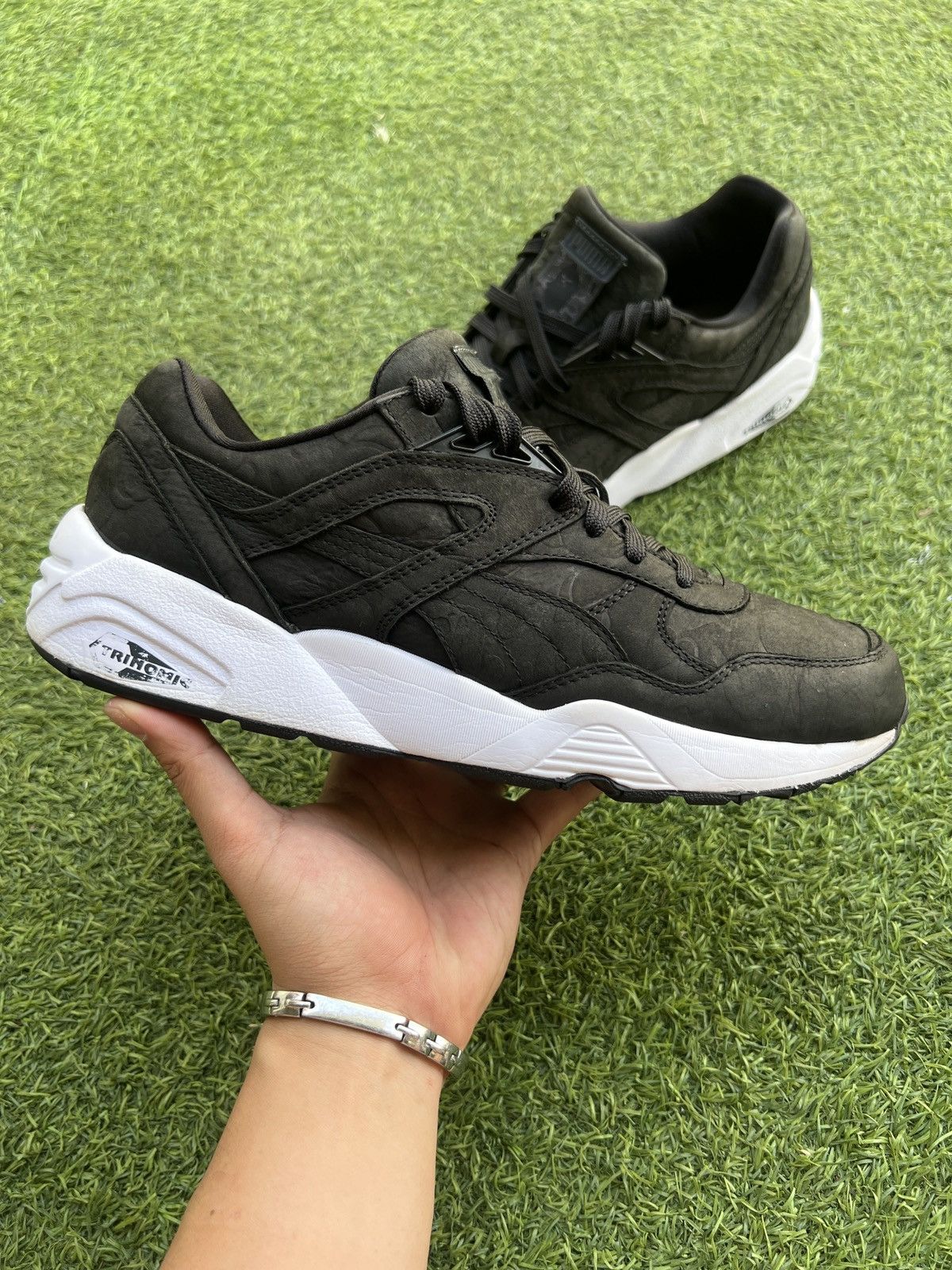 Puma 🦧Bape x Puma R698 Black 358845-01 Size US 9 / EU 42 - 1 Thumbnail