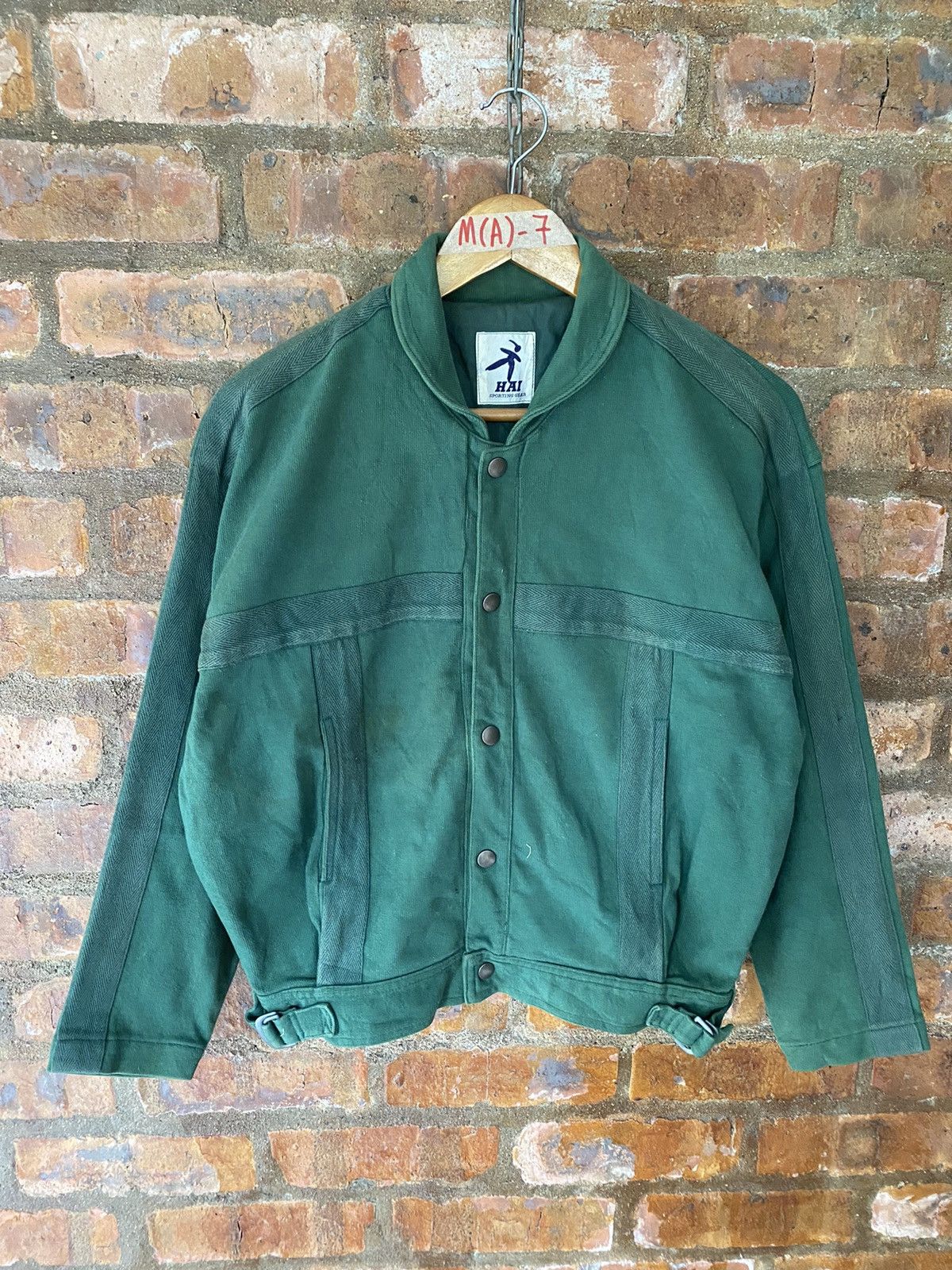 Issey Miyake 1990s Bondage Green Jacket Size US M / EU 48-50 / 2 - 2 Thumbnail