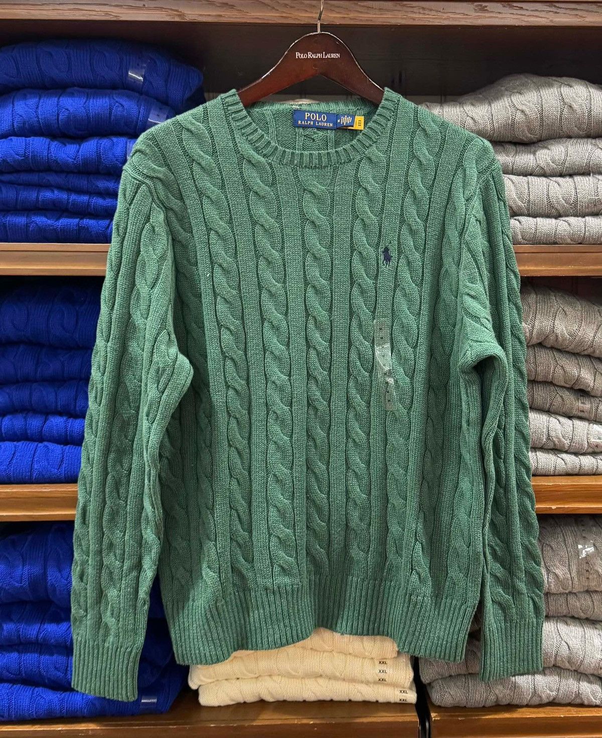 Polo Ralph Lauren NWT Polo Ralph Lauren Roving Cable Knit Pullover Sweater Size US XXL / EU 58 / 5 - 6 Thumbnail