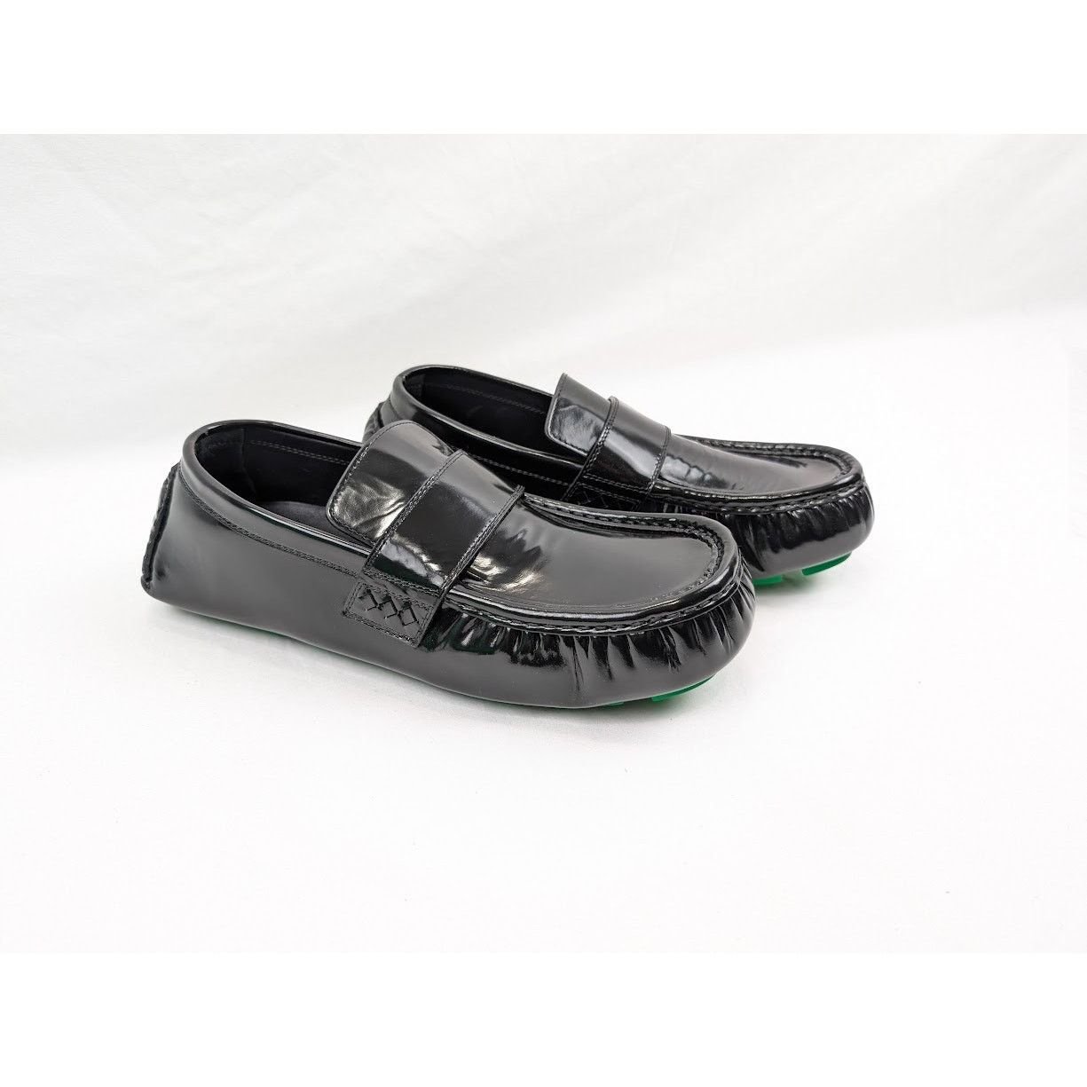 Bottega Veneta o1rshd1 Q:2 / Latex Lux Ride Loafers in Black-Parakeet Size US 8 / EU 41 - 14 Thumbnail
