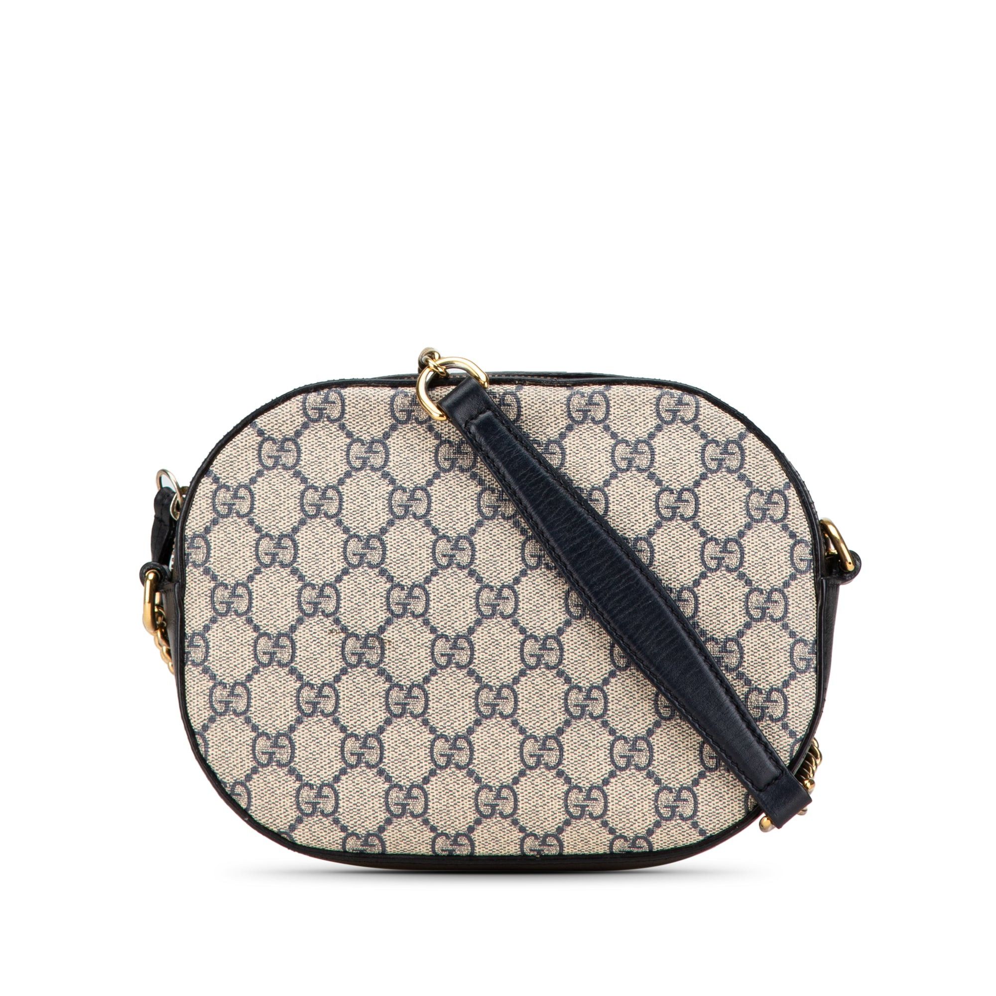 Gucci Gucci Mini GG Supreme Chain Crossbody Brown Size ONE SIZE - 1 Thumbnail