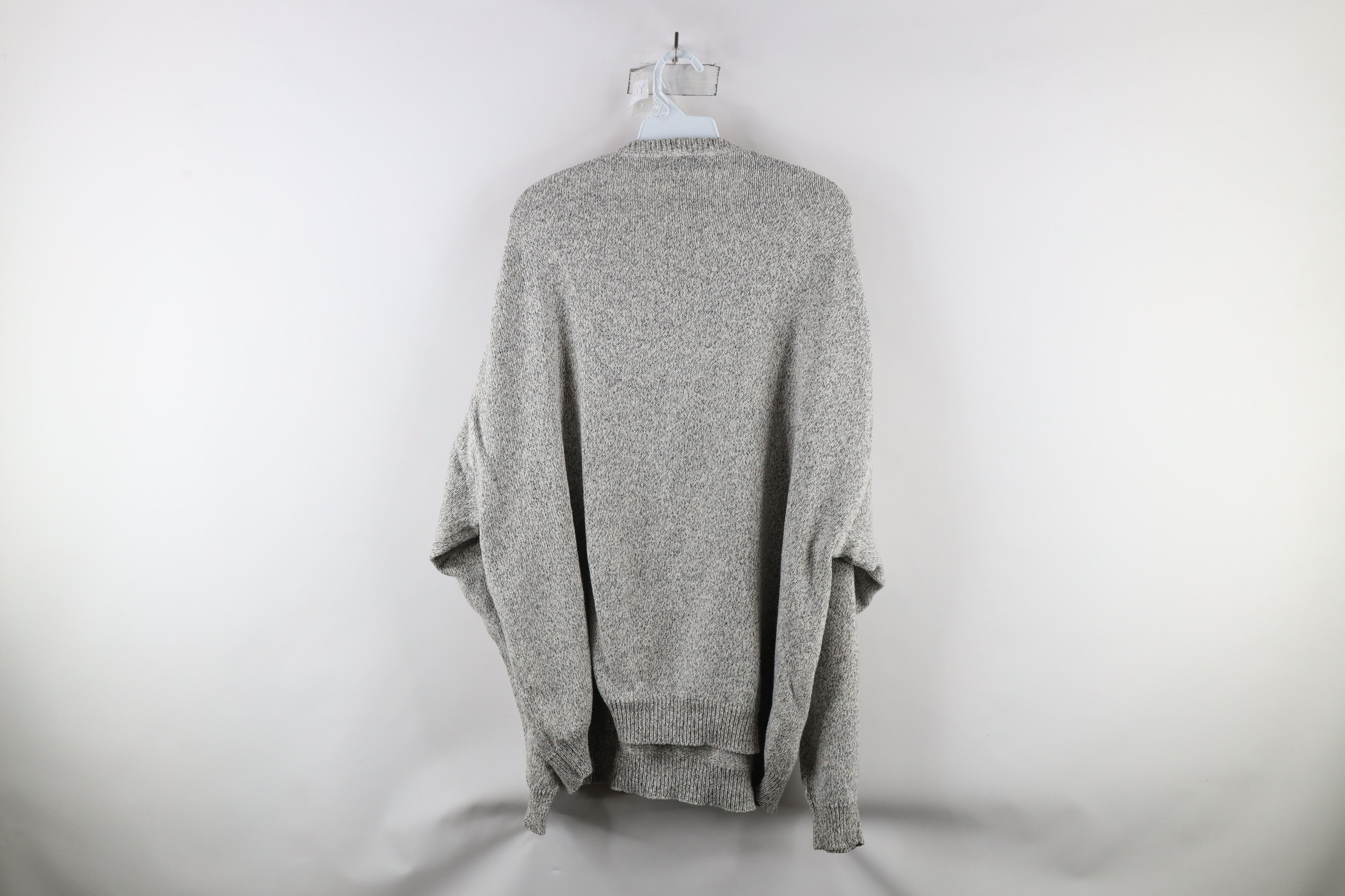 Vintage Vintage 90s Streetwear Knit Crewneck Sweater Heather Gray Size US XXL / EU 58 / 5 - 6 Thumbnail
