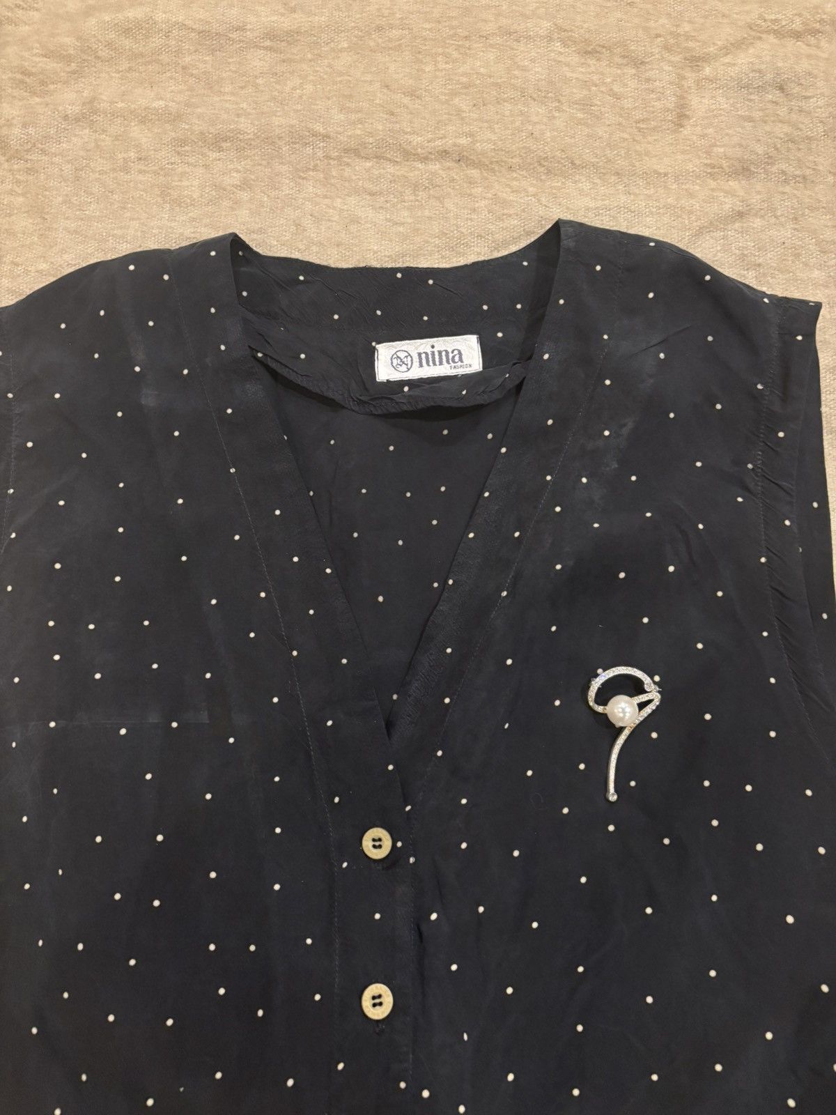 Other Polka dots vest.wt-122 Size M / US 6-8 / IT 42-44 - 2 Thumbnail