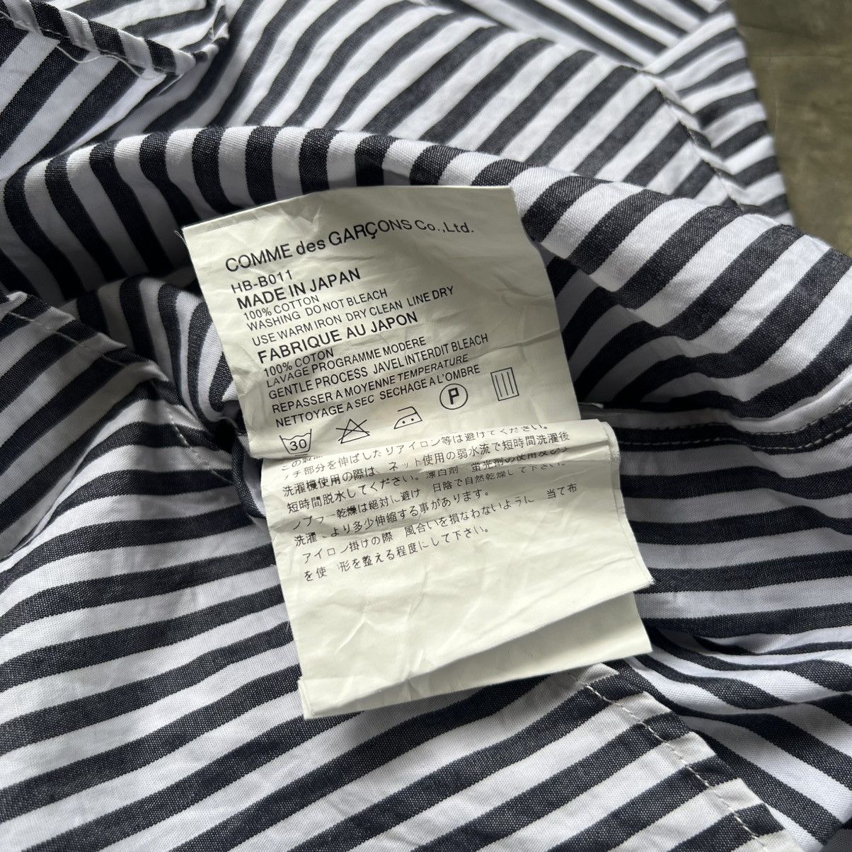 Comme des Garcons AD 2008 Comme Des Cargons Homme Stripe Long Sleeve Shirt Size US M / EU 48-50 / 2 - 6 Thumbnail