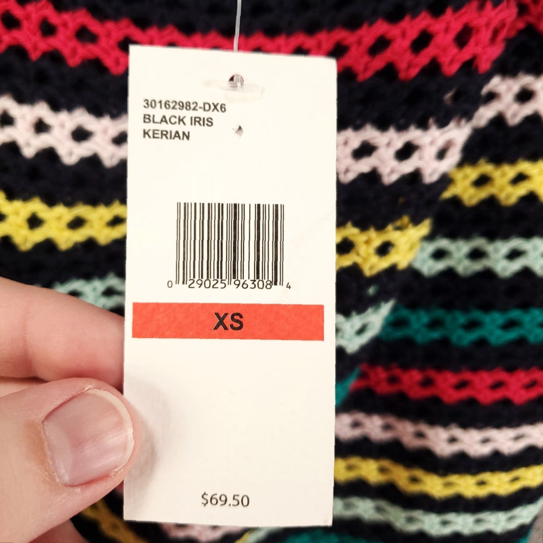 Jessica Simpson JESSICA SIMPSON Crochet Striped Cropped Tank Top Womens XS Multicolor Bohemian NWT Size XS / US 0-2 / IT 36-38 - 7 Thumbnail