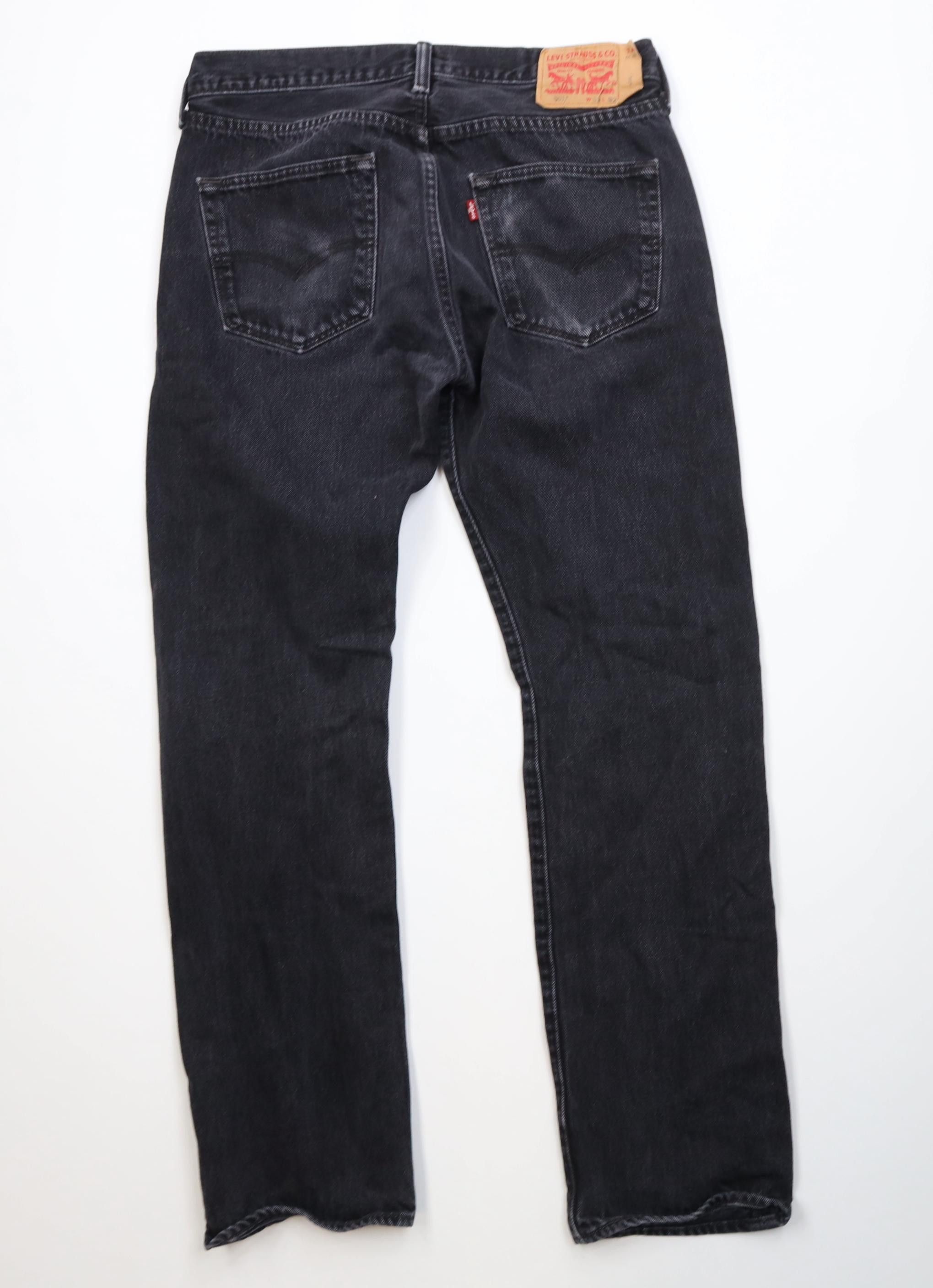 Levi's Vintage Y2K Levis 501xx Button Fly Original Fit Jeans Black Size US 33 - 9 Thumbnail