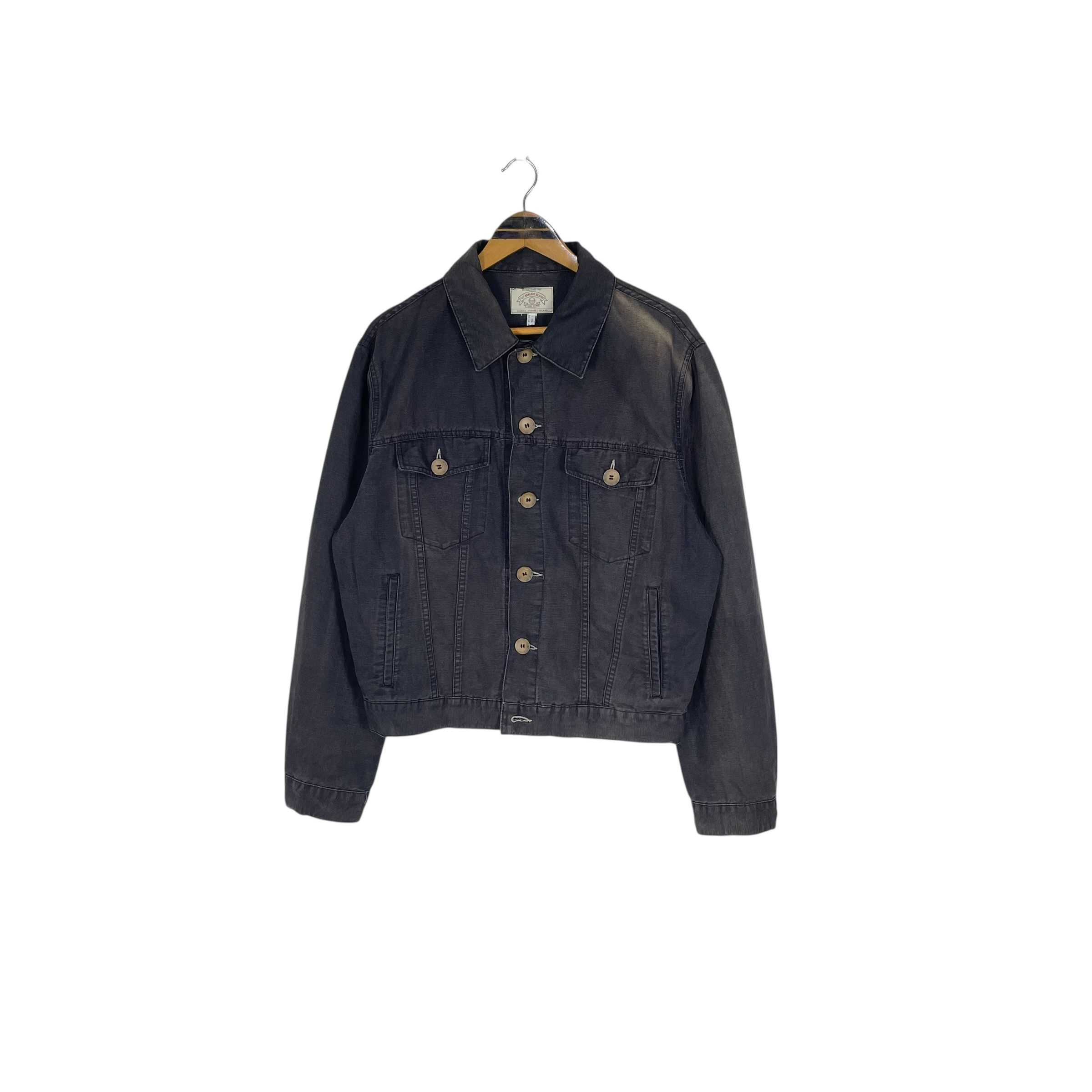 Giorgio Armani Vintage 90s Armani Jeans Denim Trucker Jacket Size US M / EU 48-50 / 2 - 2 Thumbnail