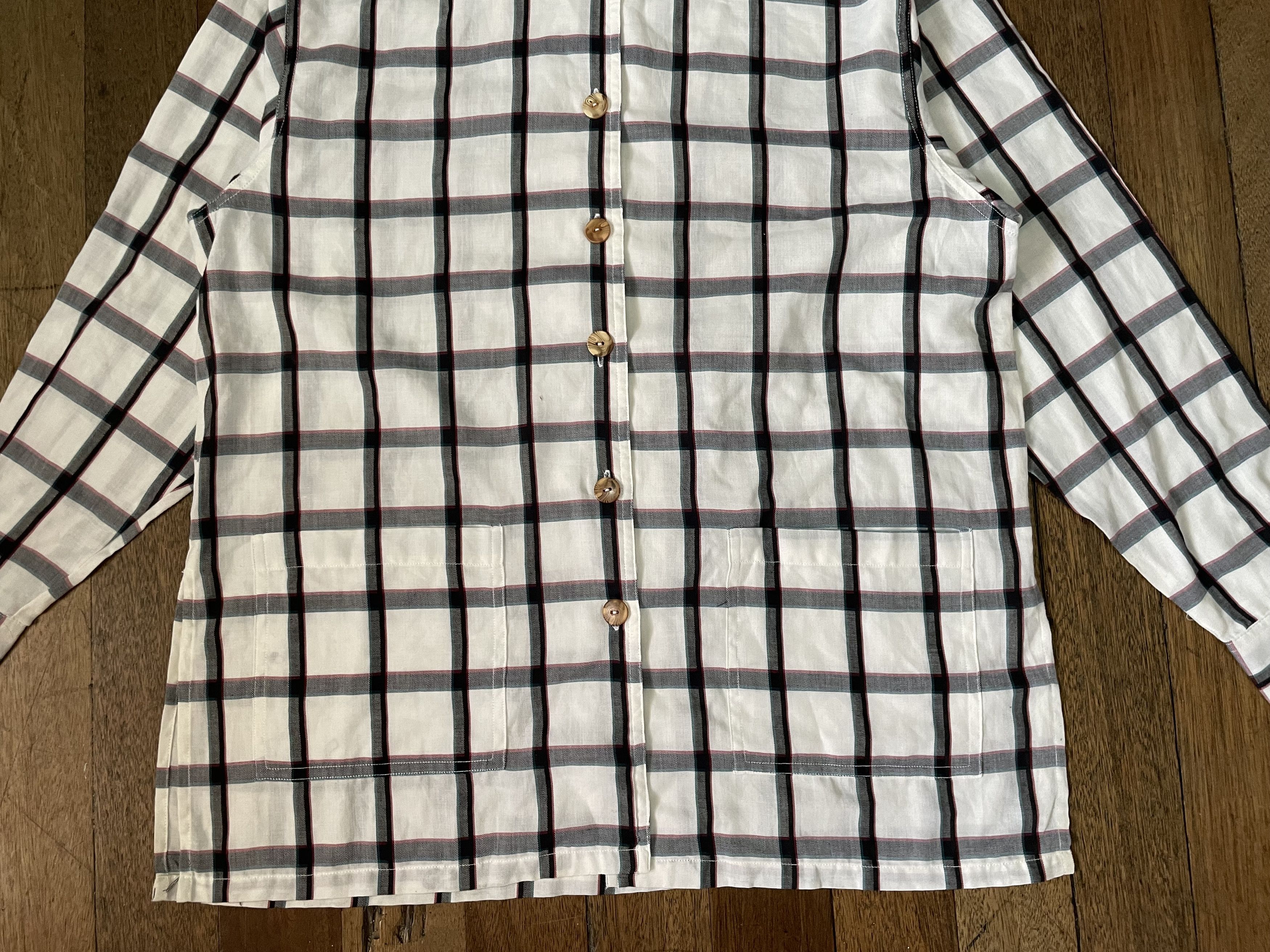 Jean Paul Gaultier × Vintage Junior Gaultier Flannel Hoodie Size US XS / EU 42 / 0 - 3 Thumbnail