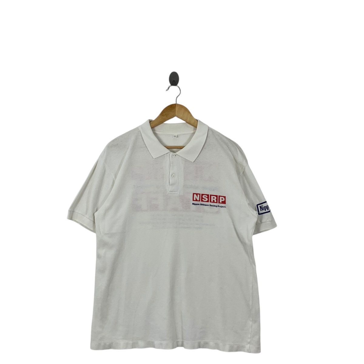Vintage Vintage NIPPON SHINPAN RACING PROJECT NSRP Polo Tee Shirt Size US L / EU 52-54 / 3 - 5 Thumbnail