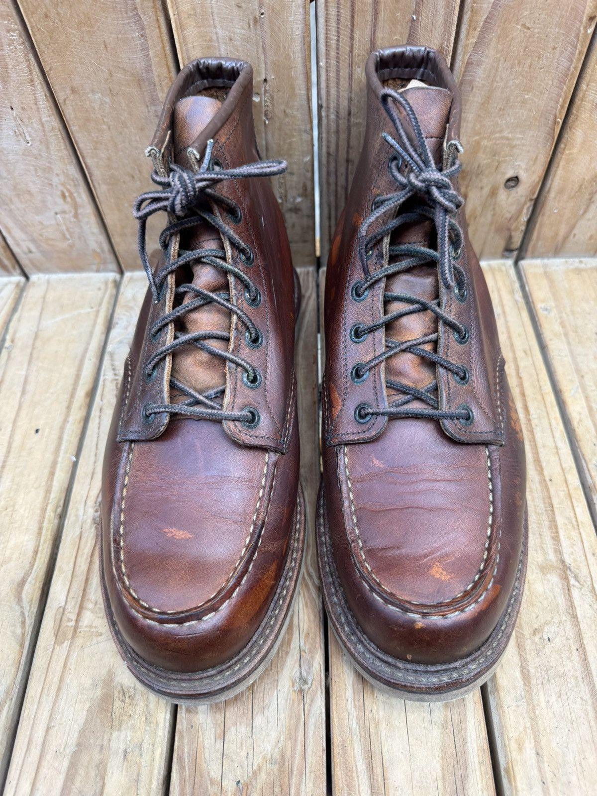 Red Wing Red Wing 1907 Copper Rough Brown Boots UK 7.5 D | EUR 41.5 Size US 8.5 / EU 41-42 - 7 Thumbnail