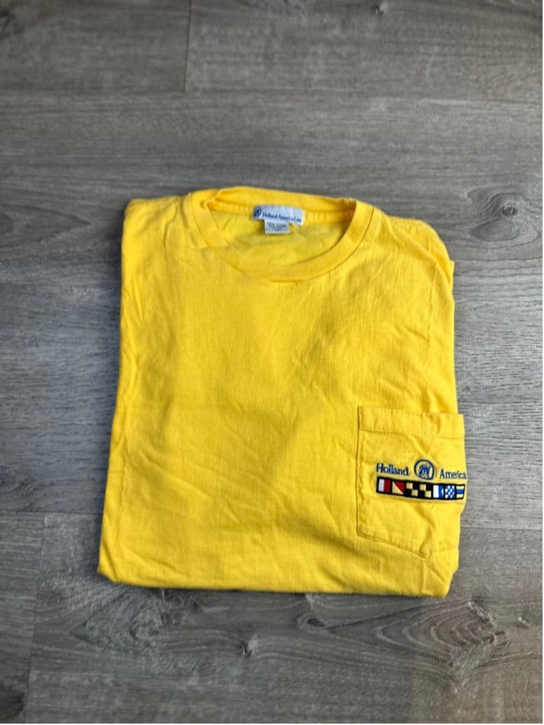 Other Men's vintage Holland America Line T-shirt XL Yellow Size US XL / EU 56 / 4 - 3 Thumbnail
