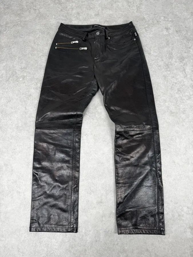 Versace Versace Black Multi-Zips Biker Leather Pants Size US 32 / EU 48 - 1 Thumbnail