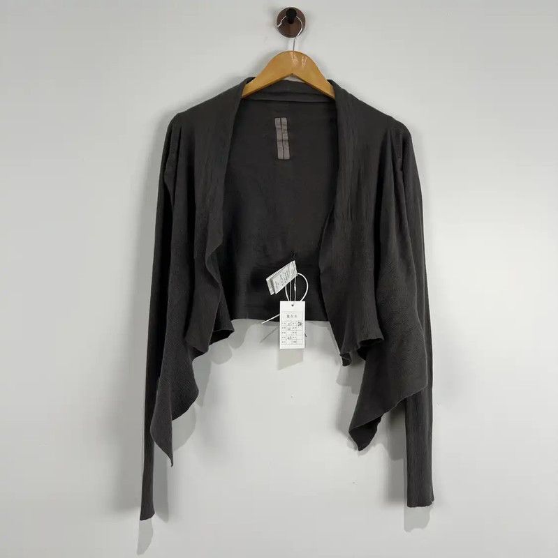 Rick Owens Rick Owens Brown Wool Women's Cardigan 0089 Size XS / US 0-2 / IT 36-38 - 1 Thumbnail