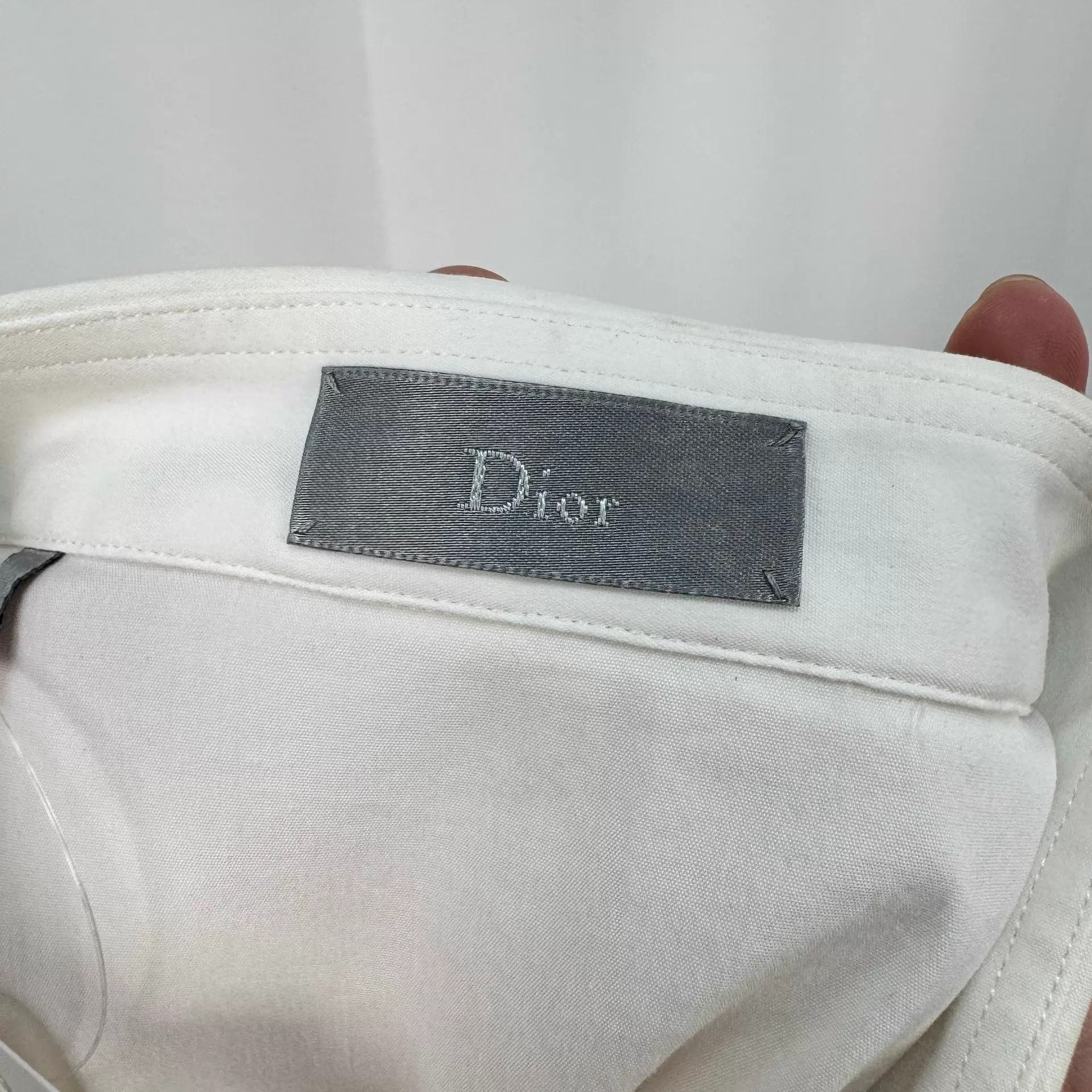 Dior Dior Neck Logo Short Sleeve Shirt 42 98new KL11268 Size US L / EU 52-54 / 3 - 5 Thumbnail