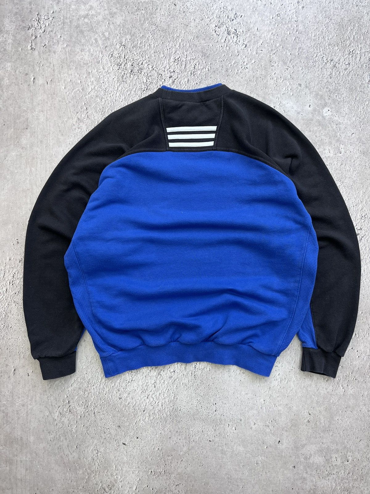Adidas × Vintage Vintage Adidas Big Logo Streetwear Blue Oversize Sweatshirt Size US M / EU 48-50 / 2 - 8 Thumbnail