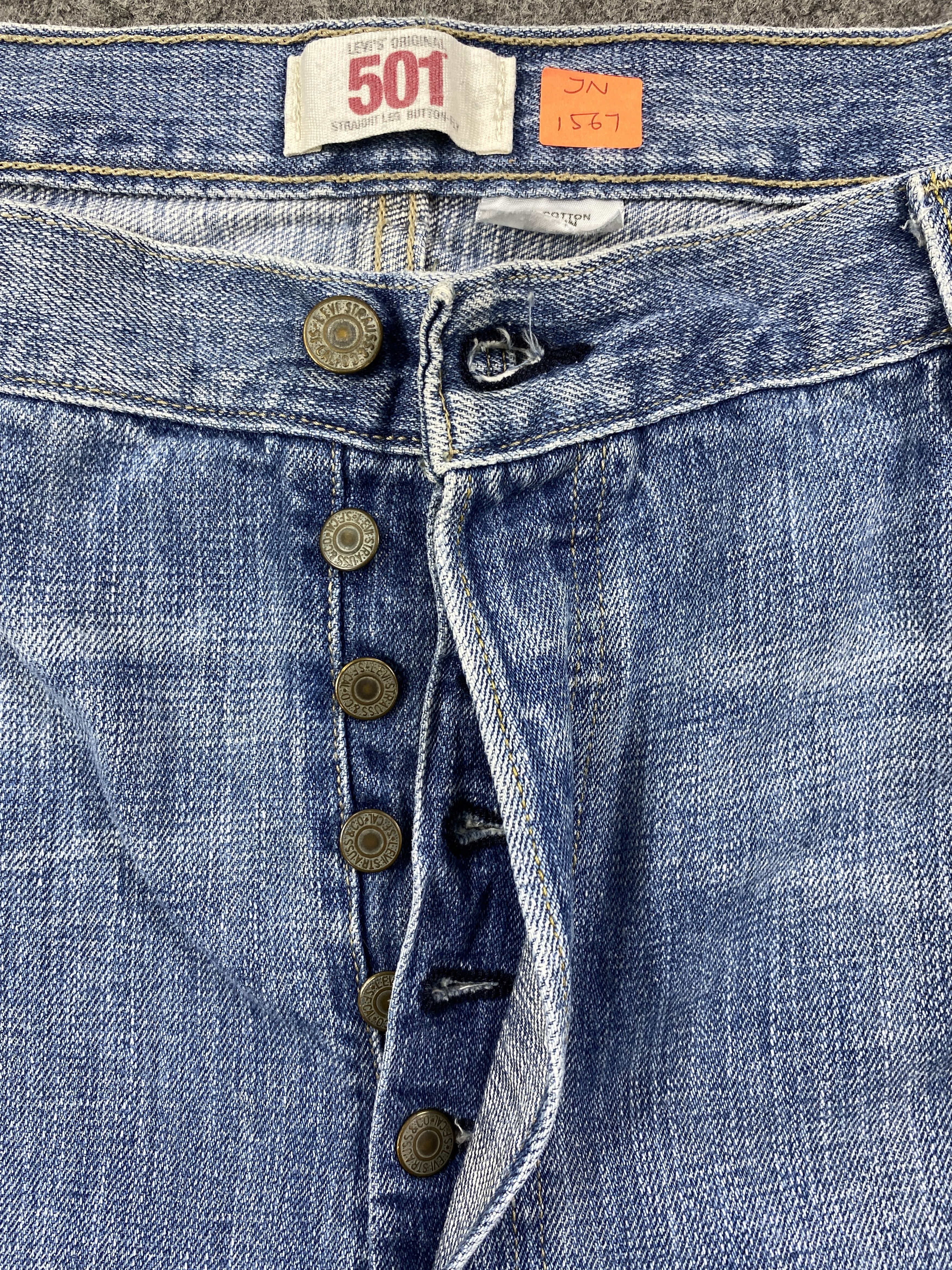 Levi's Blue Wash Vintage Levi's 501 Jeans 42x32.5 Denim -JN1567 Size US 42 / EU 58 - 6 Thumbnail