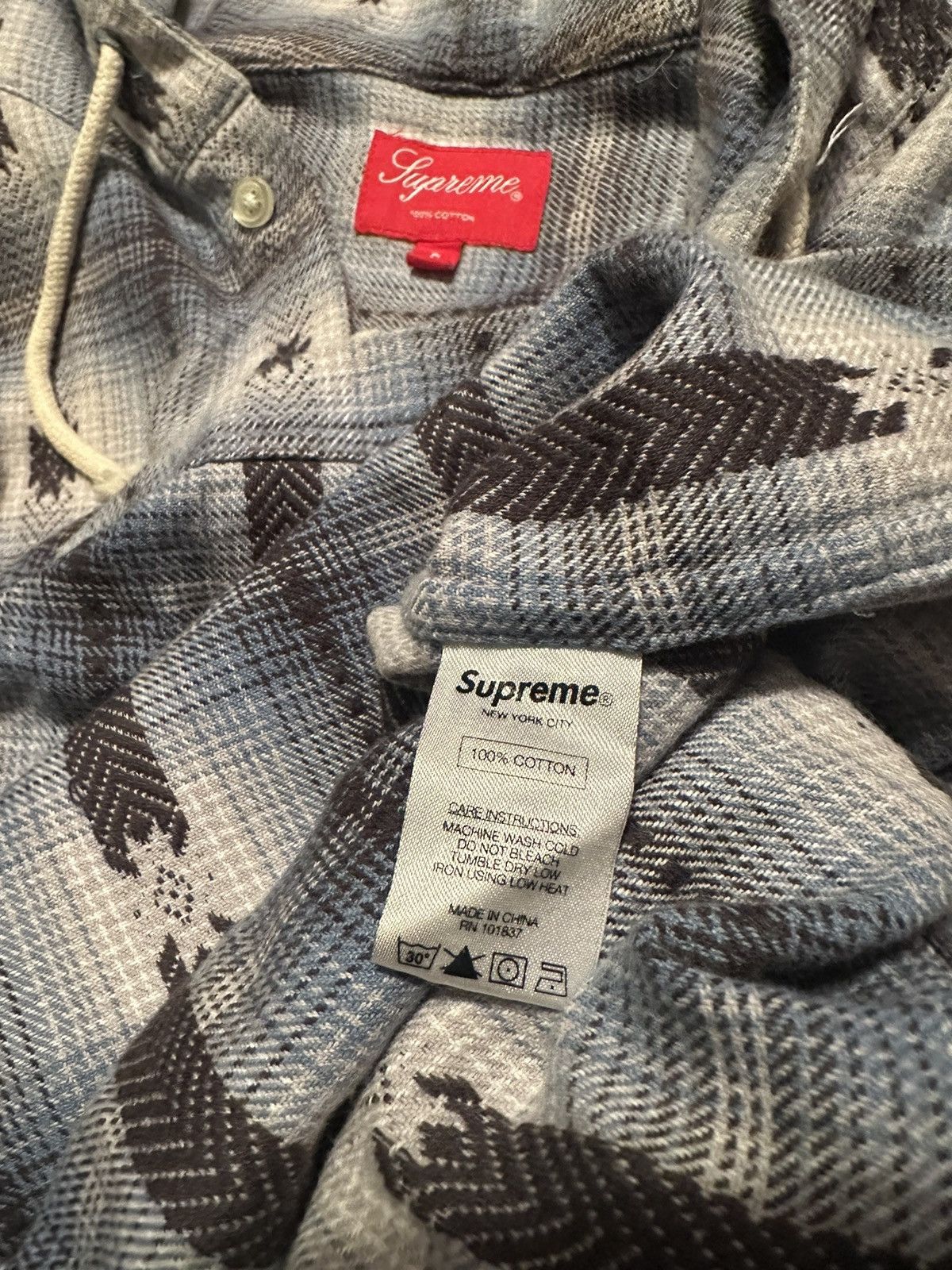 Supreme F/W14 Shadow Plaid Flannel Size US S / EU 44-46 / 1 - 5 Thumbnail