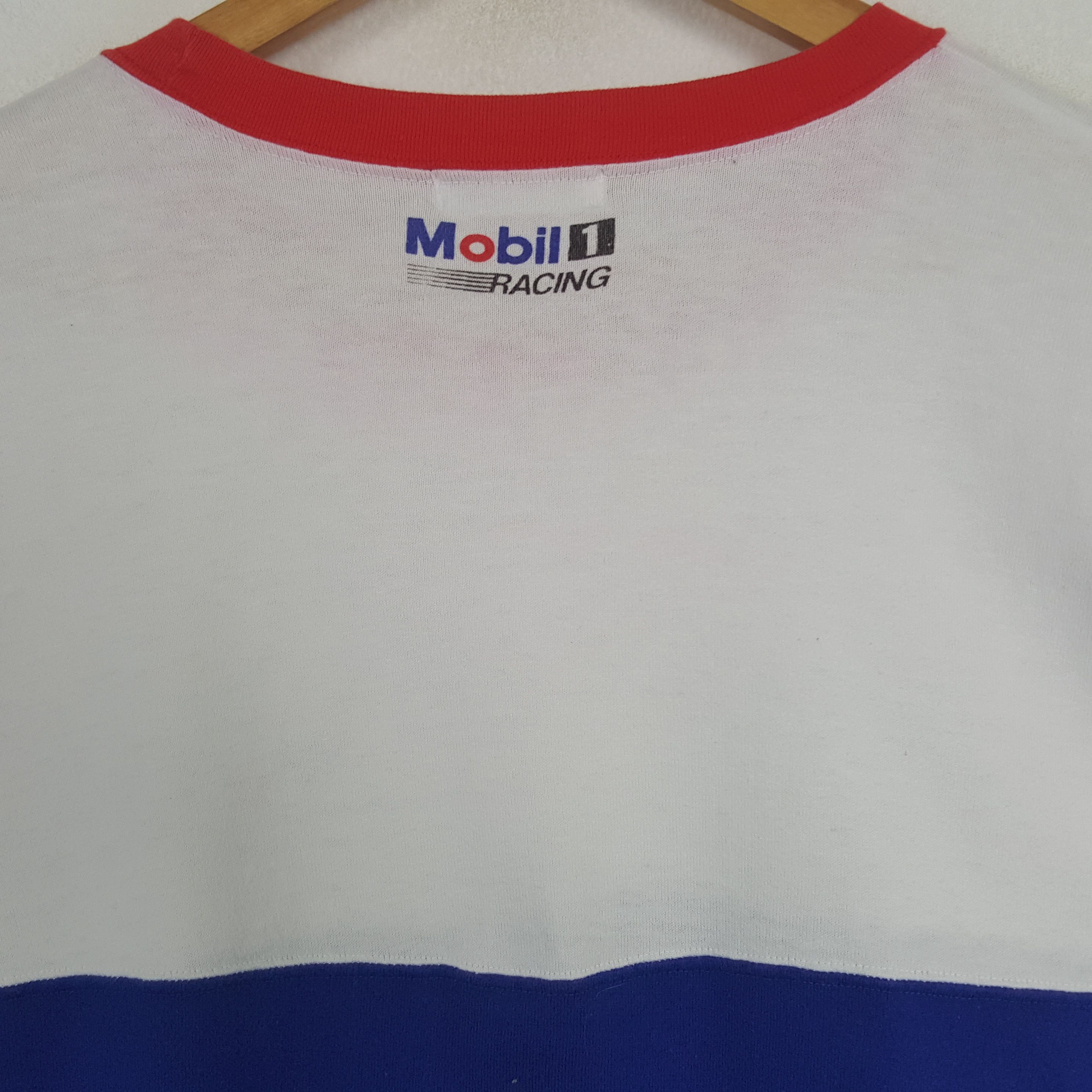 Issey Miyake × Vintage Vintage I.S. Issey Miyake X Mobil 1 Racing Designer Tshirt Size US L / EU 52-54 / 3 - 4 Thumbnail