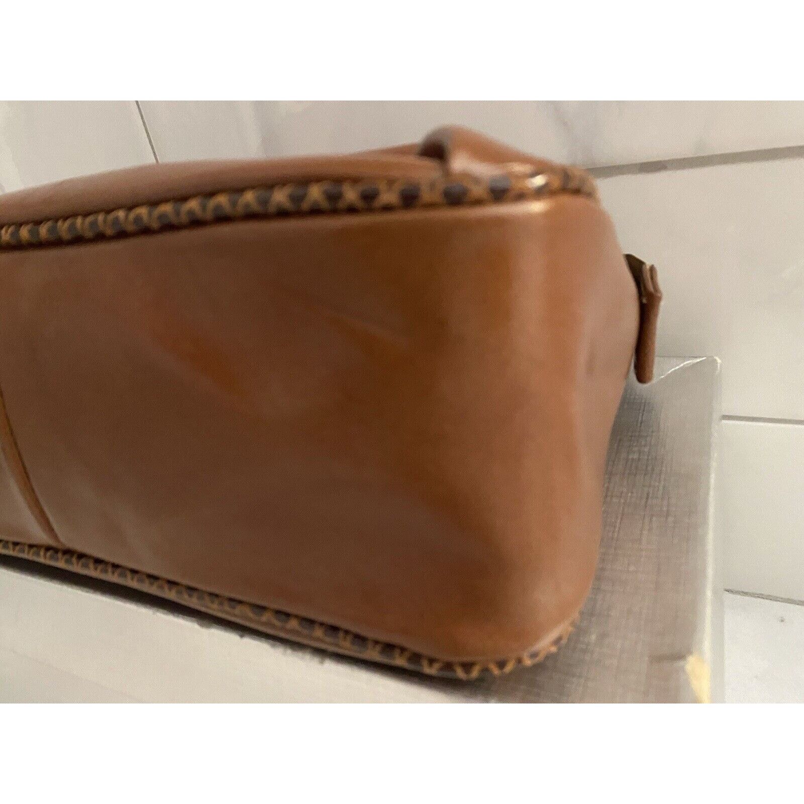 & Other Stories Lauren Merkin Clutch Chocolate Zip W/crisscross Piping NWT Size ONE SIZE - 5 Thumbnail