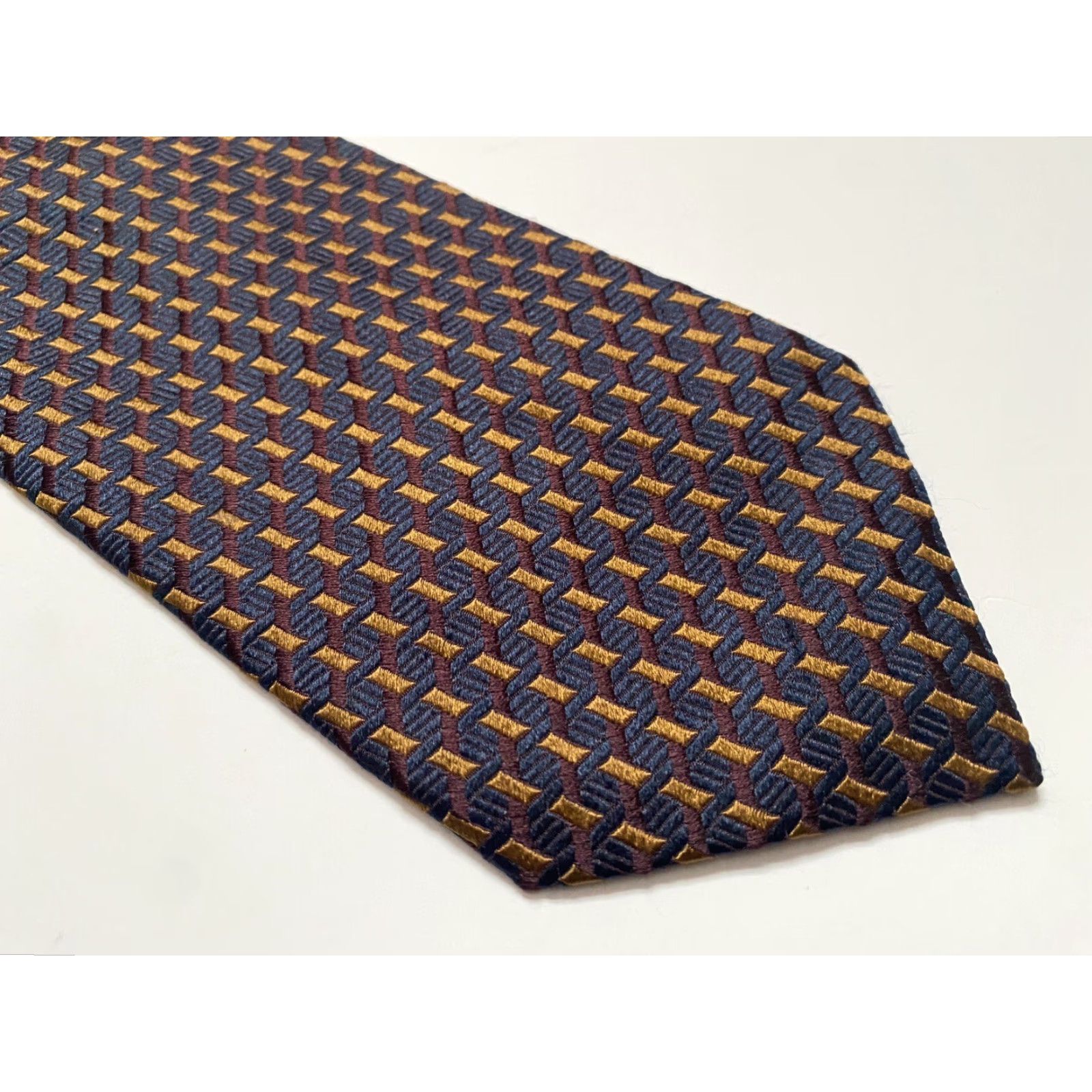 Ermenegildo Zegna VINTAGE Men's Ermenegildo Zegna Luxury Silk Tie Woven Textured Made in Italy Size ONE SIZE - 5 Thumbnail
