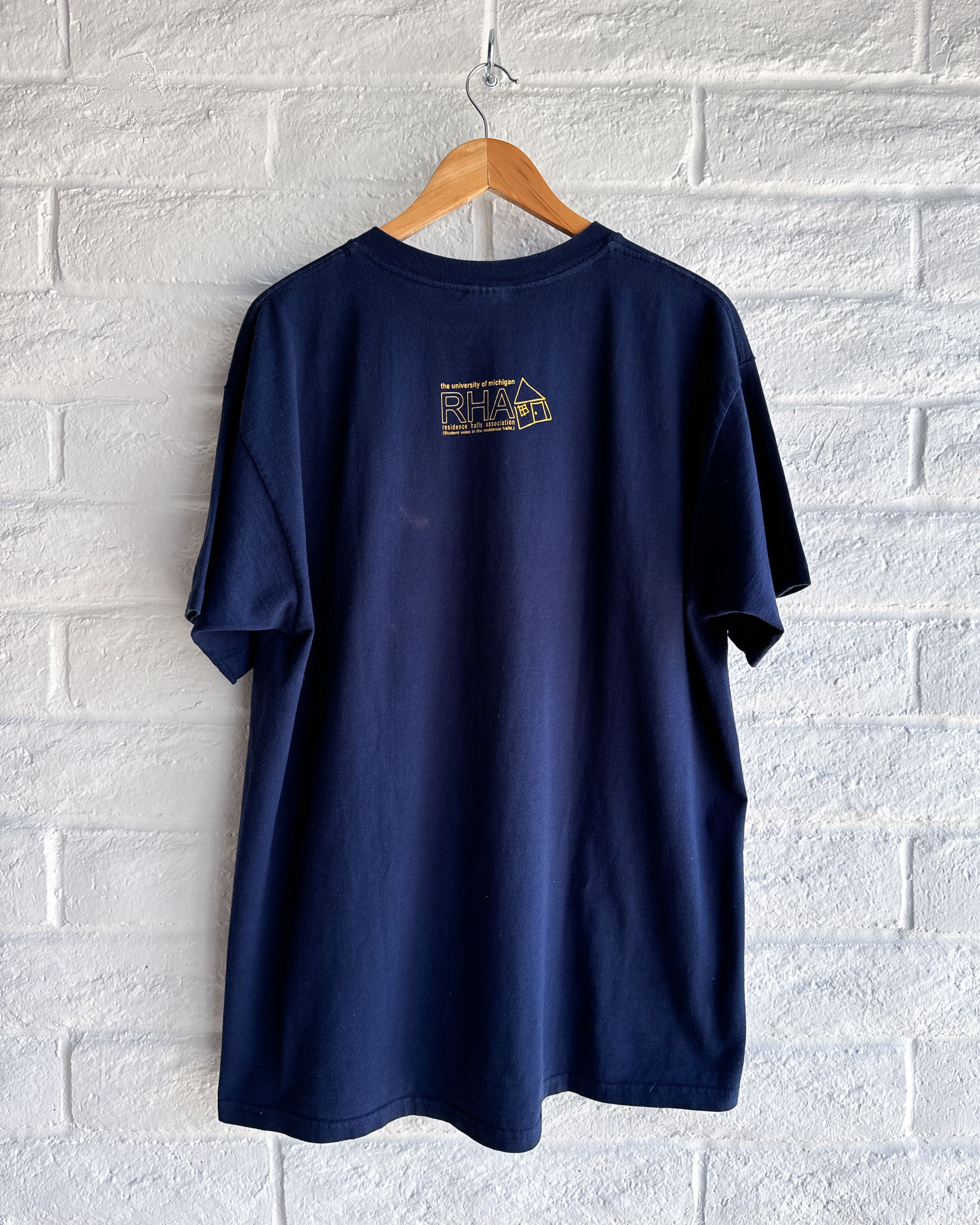 Vintage Vintage Michigan State T Shirt Navy Blue Men's XL Res Hall Size US XL / EU 56 / 4 - 4 Thumbnail