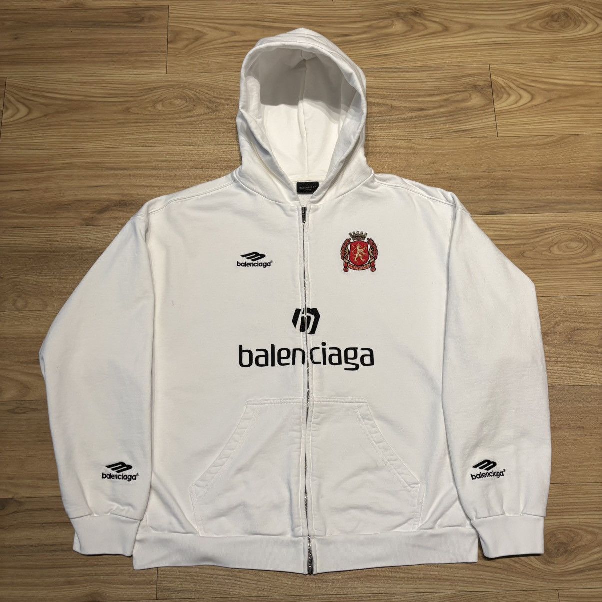 Balenciaga Balenciaga Soccer Zip Up Hoodie | Grailed