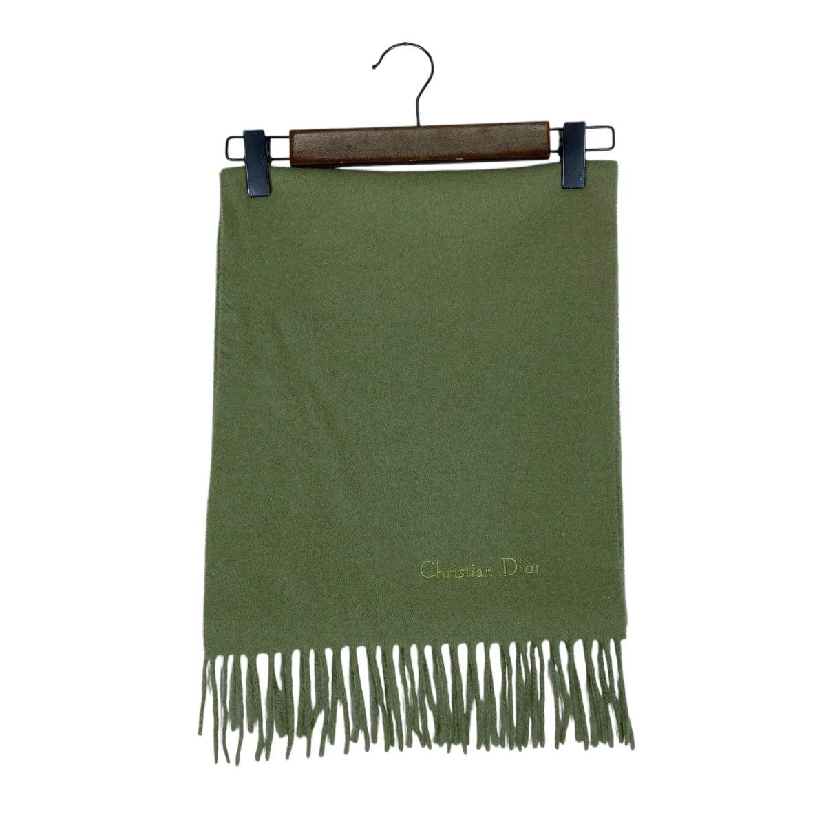 Christian Dior Monsieur × Dior Vintage Christian Dior Lambswool Scarf Muffler Size ONE SIZE - 2 Thumbnail