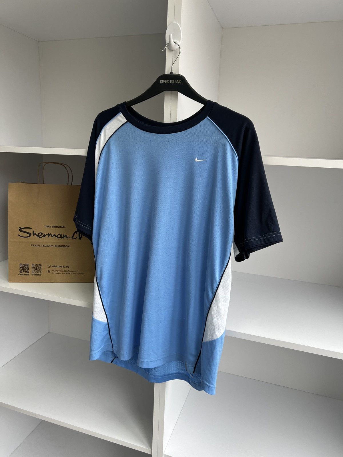 Nike × Vintage Vintage Nike Dri-Fit Tennis Jersey Size US L / EU 52-54 / 3 - 7 Thumbnail