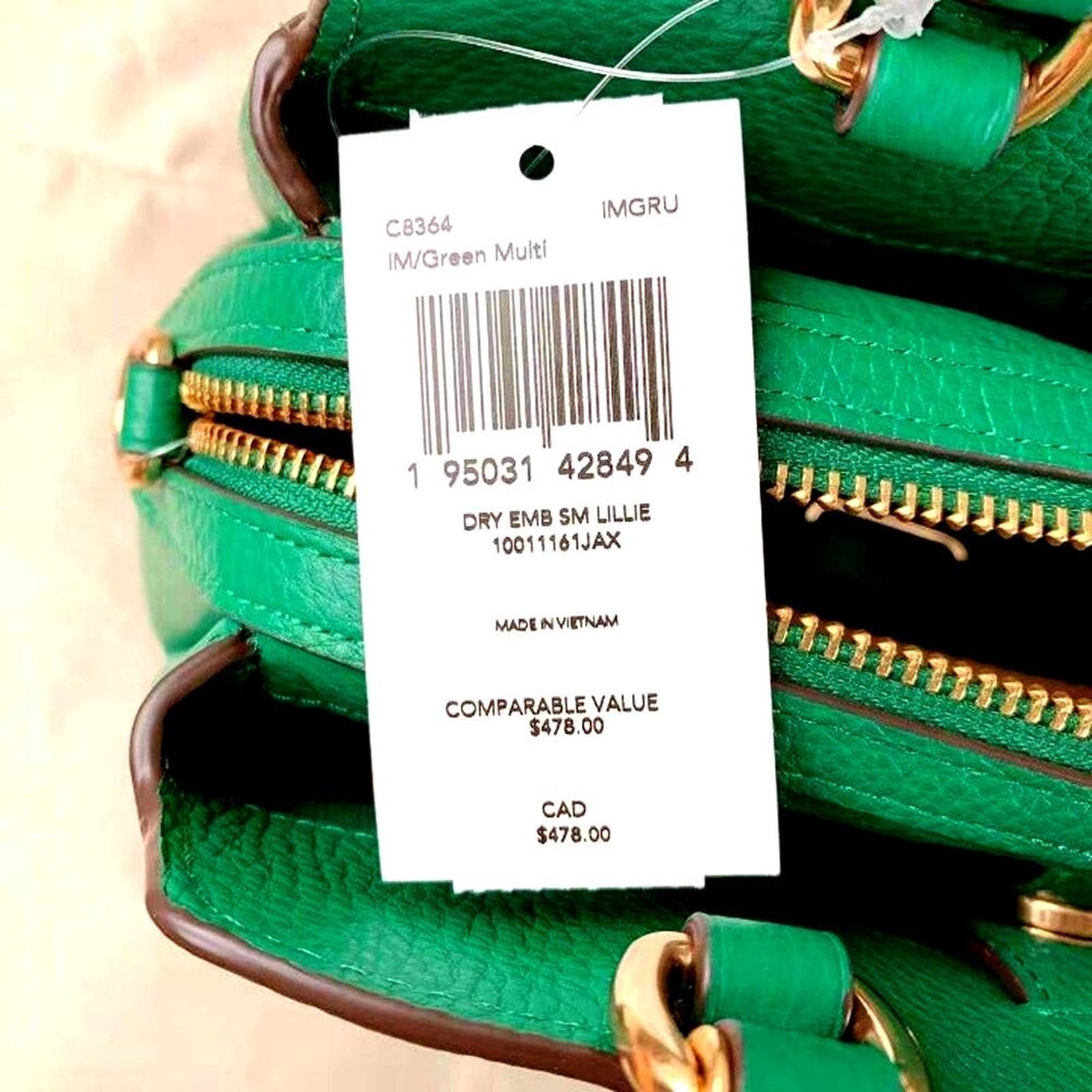 Coach Coach C8364 Mini Lillie Carryall Diary Embroidery Green Size ONE SIZE - 5 Thumbnail
