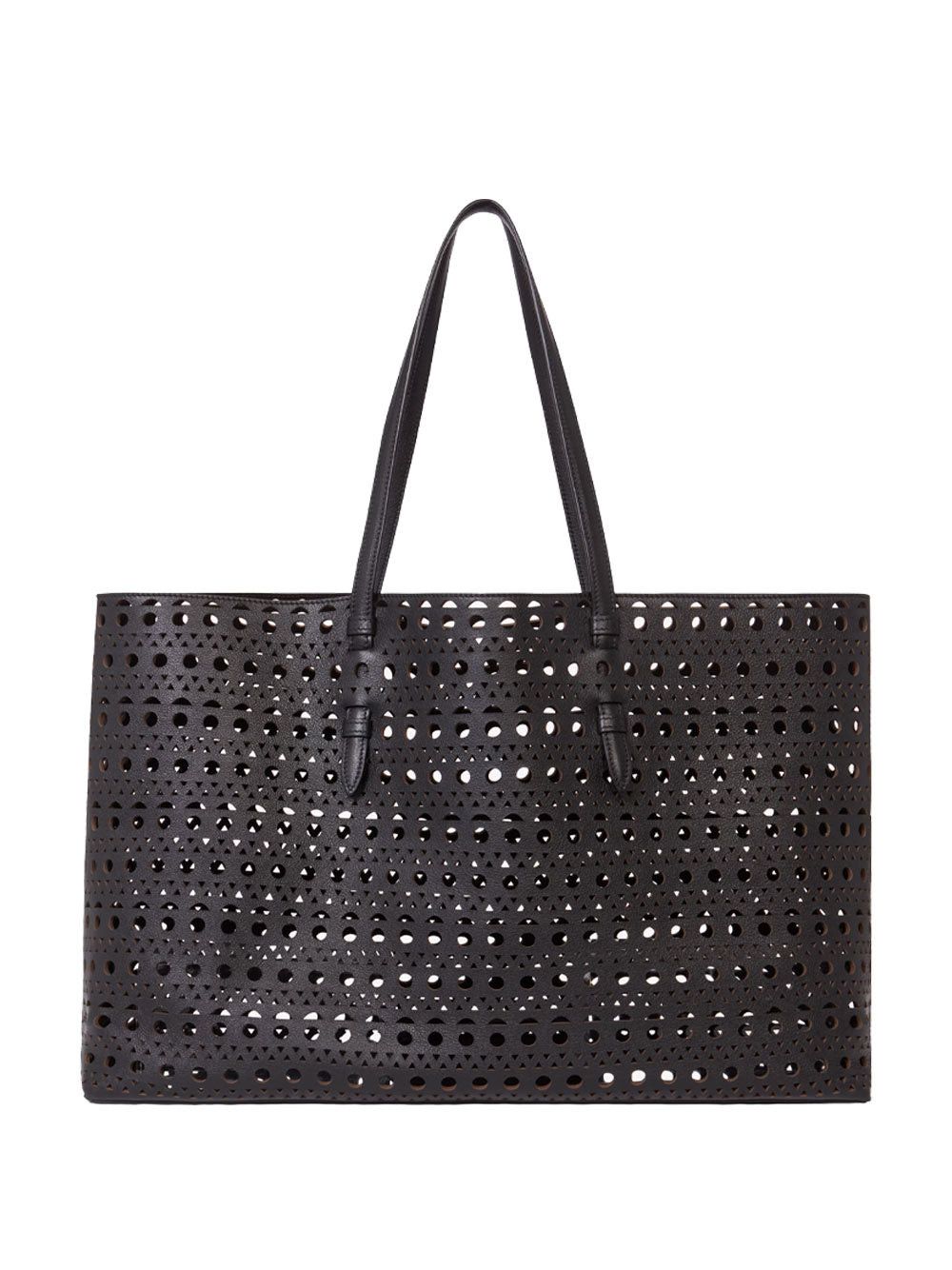 image of Alaia Alaïa Mina 44 Tote Bag in Black, Women's