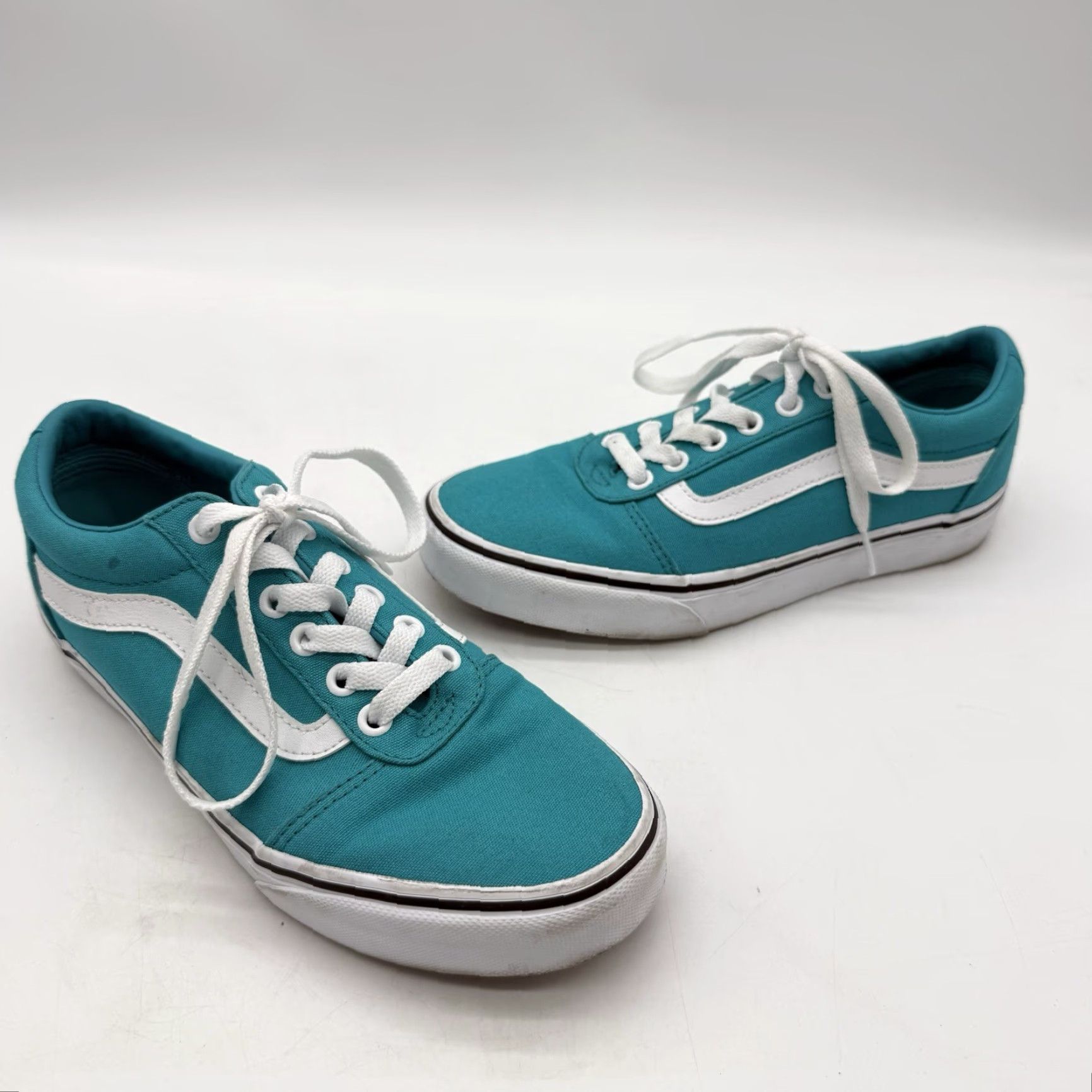 Vans VANS Ward Sneaker Women Blue White Canvas Low Top 7.5 Size M / US 6-8 / IT 42-44 - 2 Thumbnail